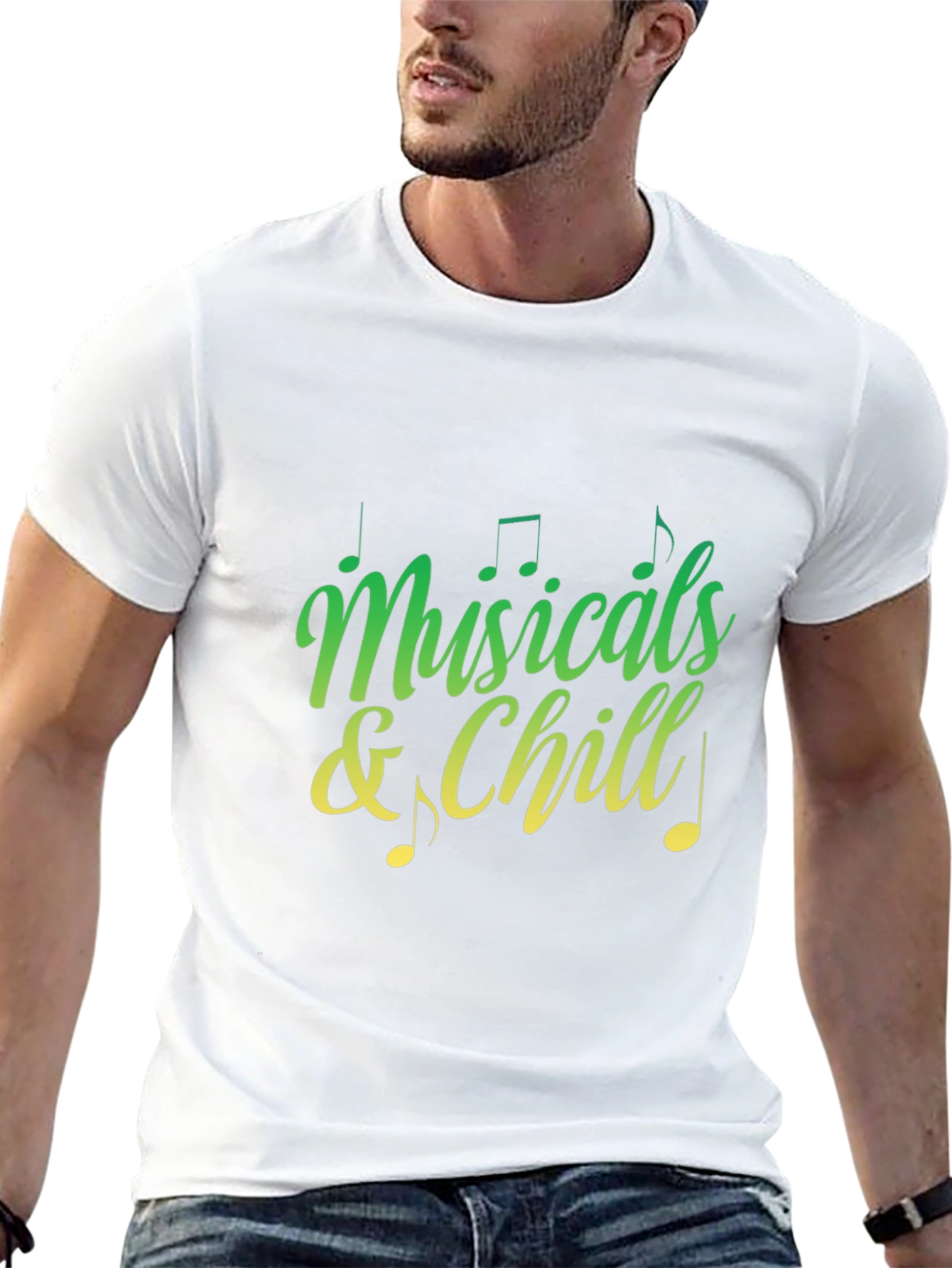 Musicals and Chill Graphic Tee - Black