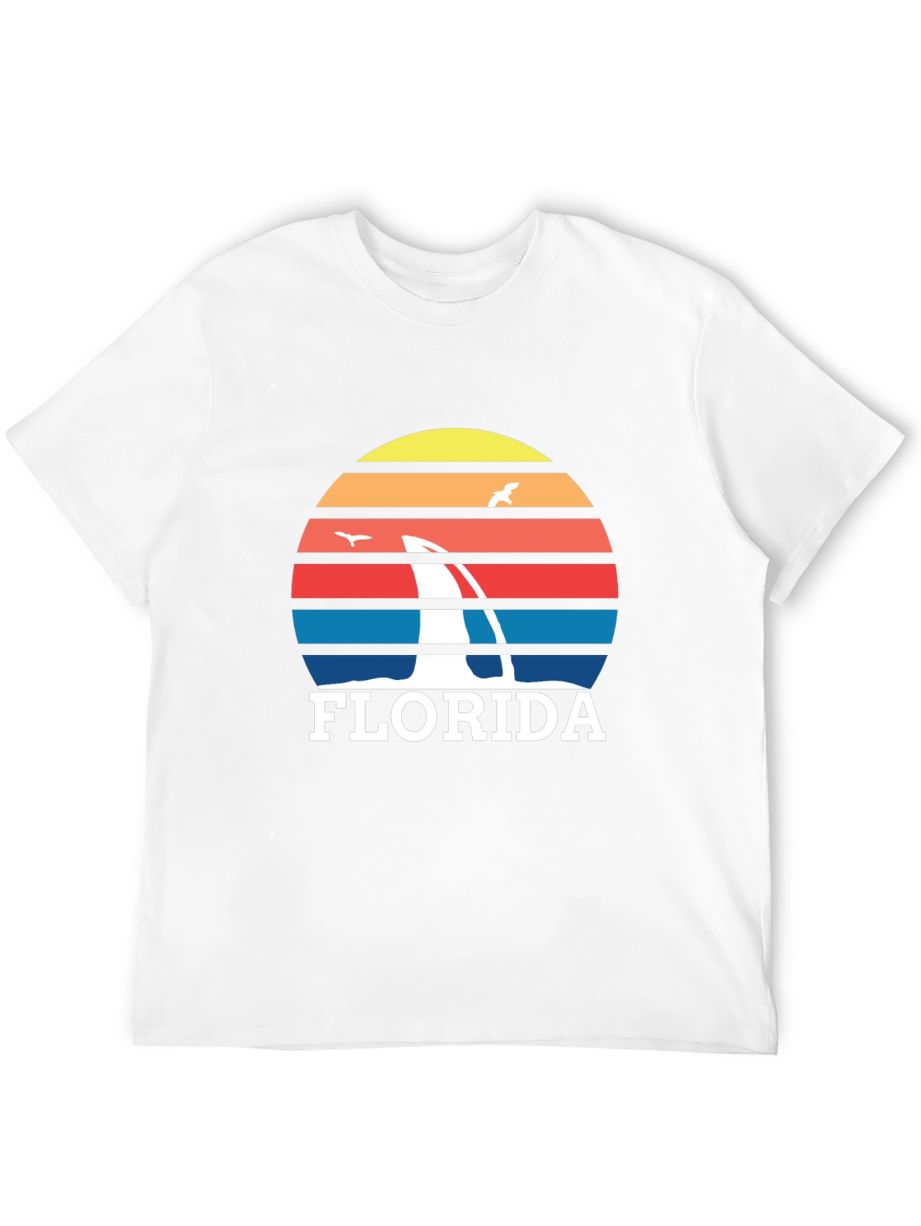 Florida Sailboat Sunset Graphic Tee - Black