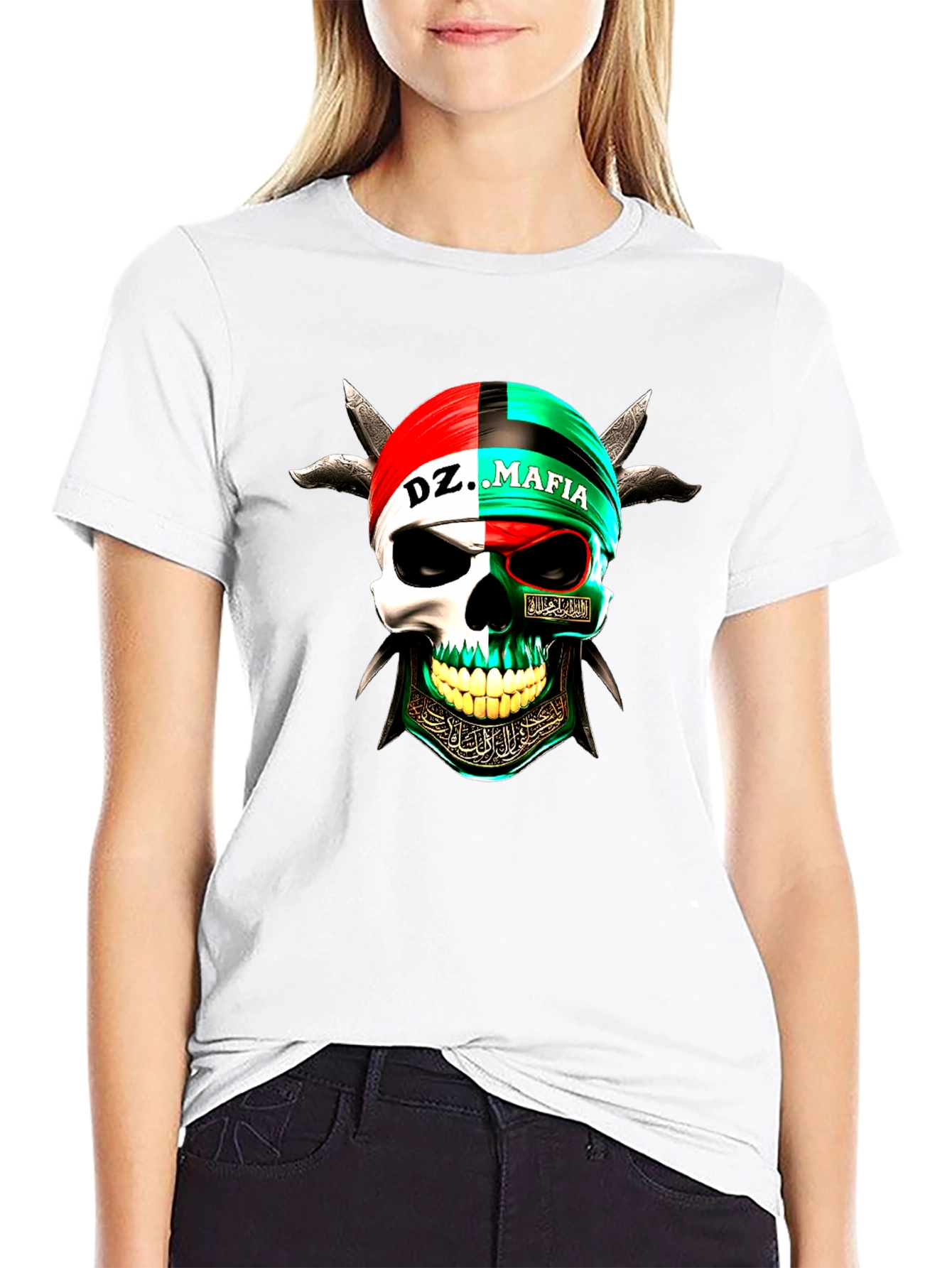 DZ Mafia Skull Graphic Tee