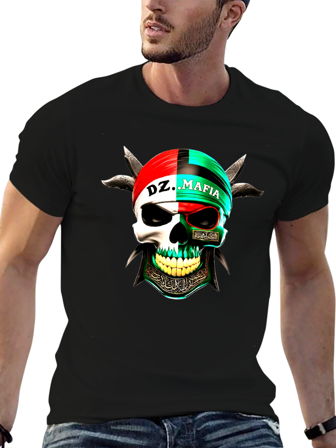 DZ Mafia Skull Graphic Tee