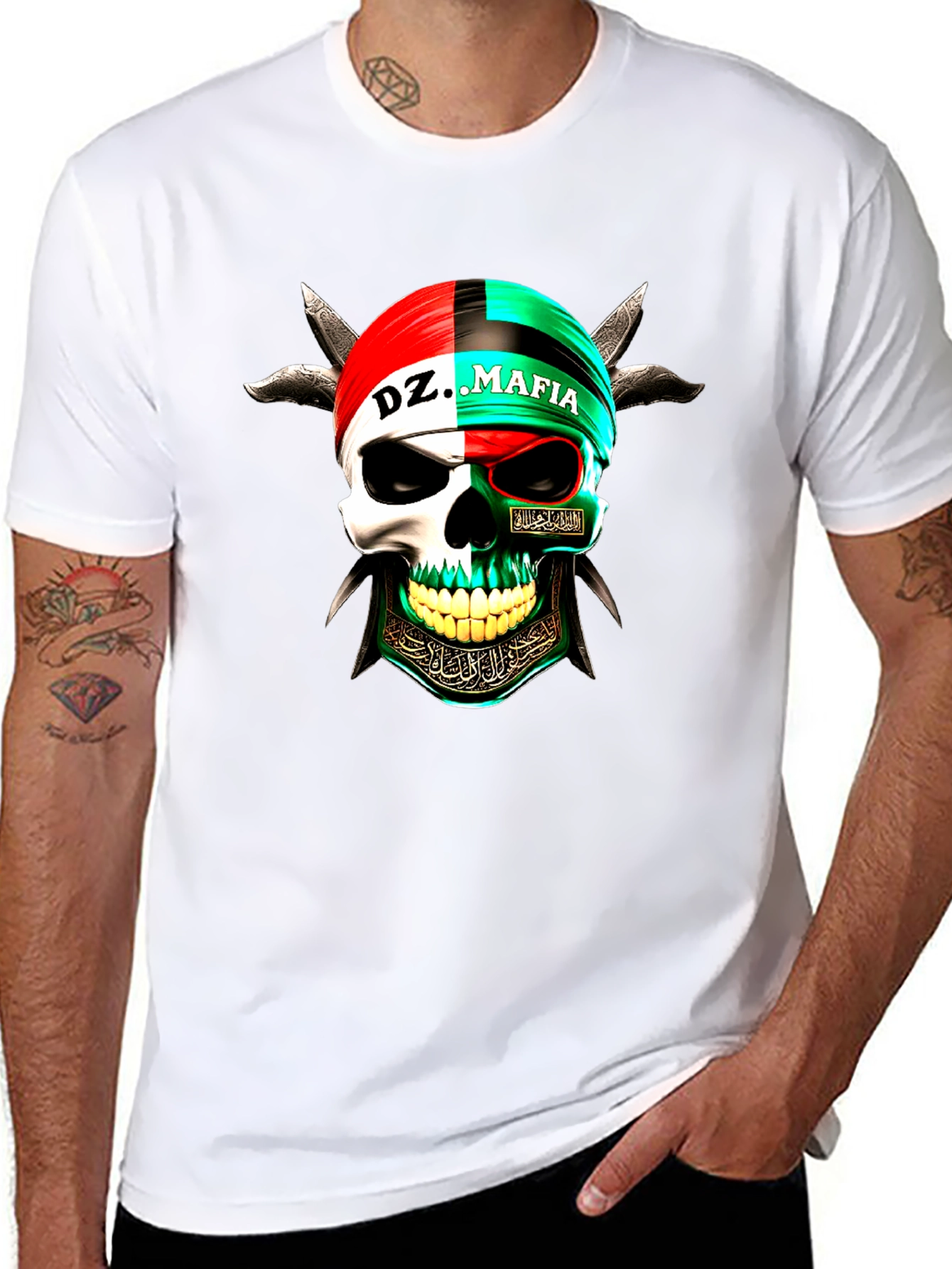 DZ Mafia Skull Graphic Tee