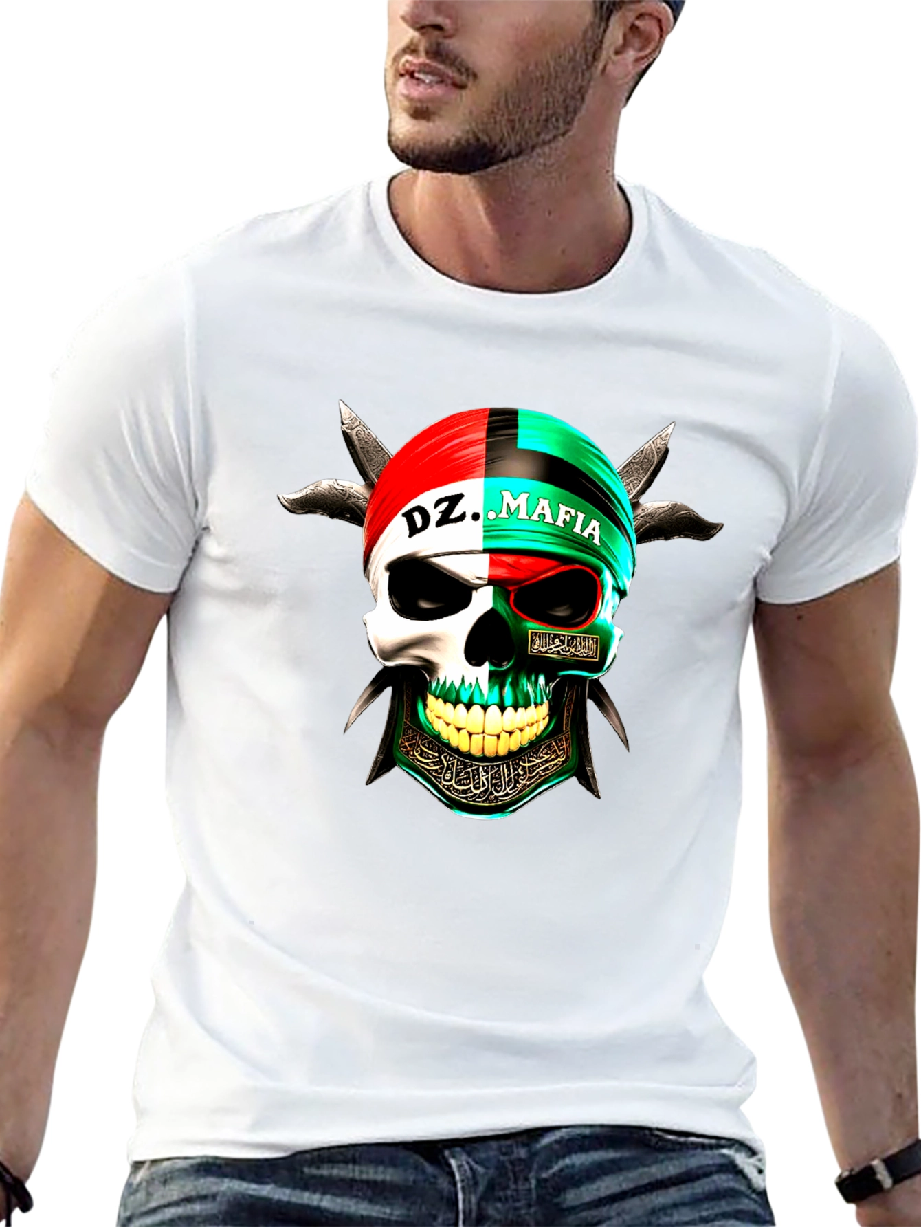 DZ Mafia Skull Graphic Tee
