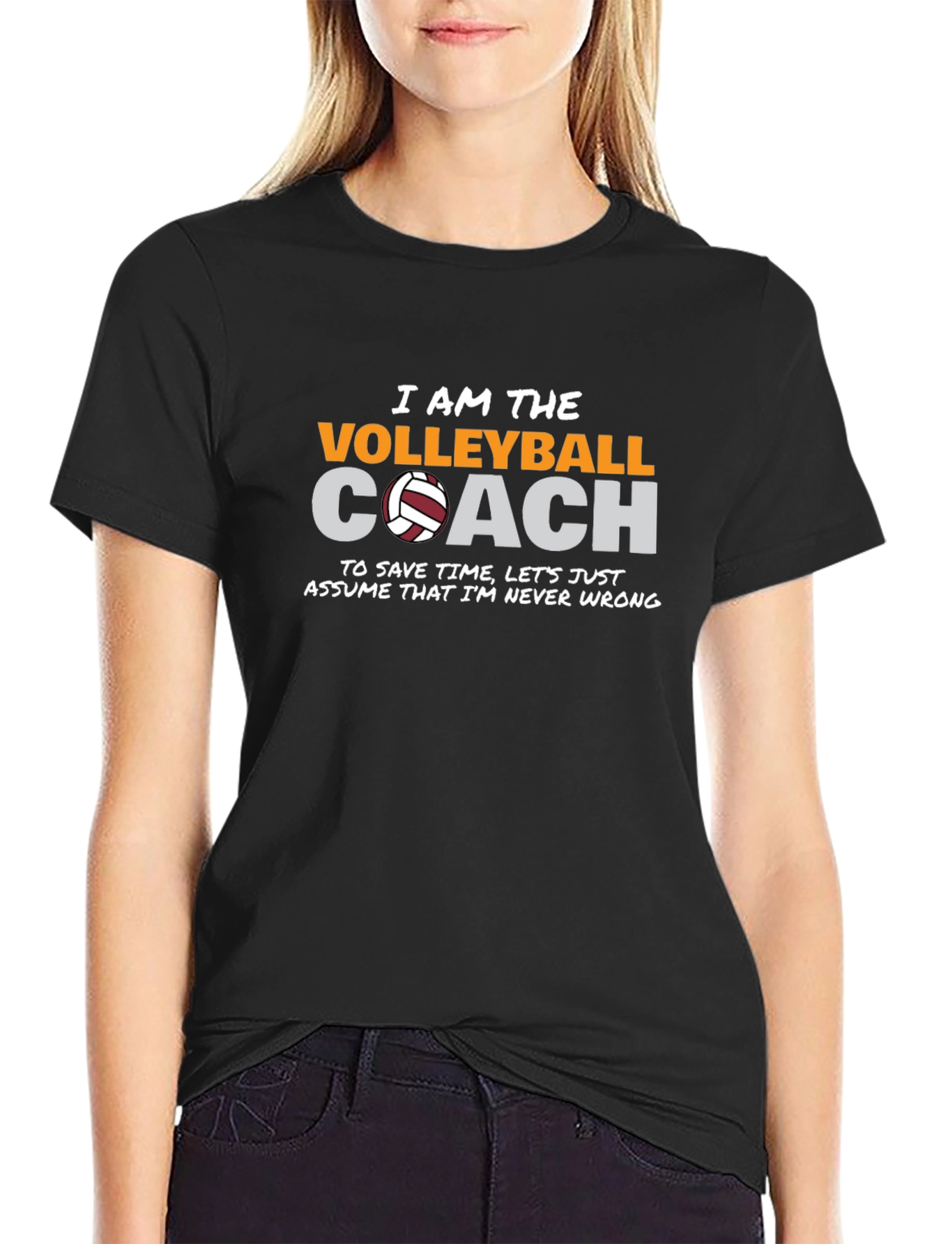 Volleyball Coach Graphic T-Shirt