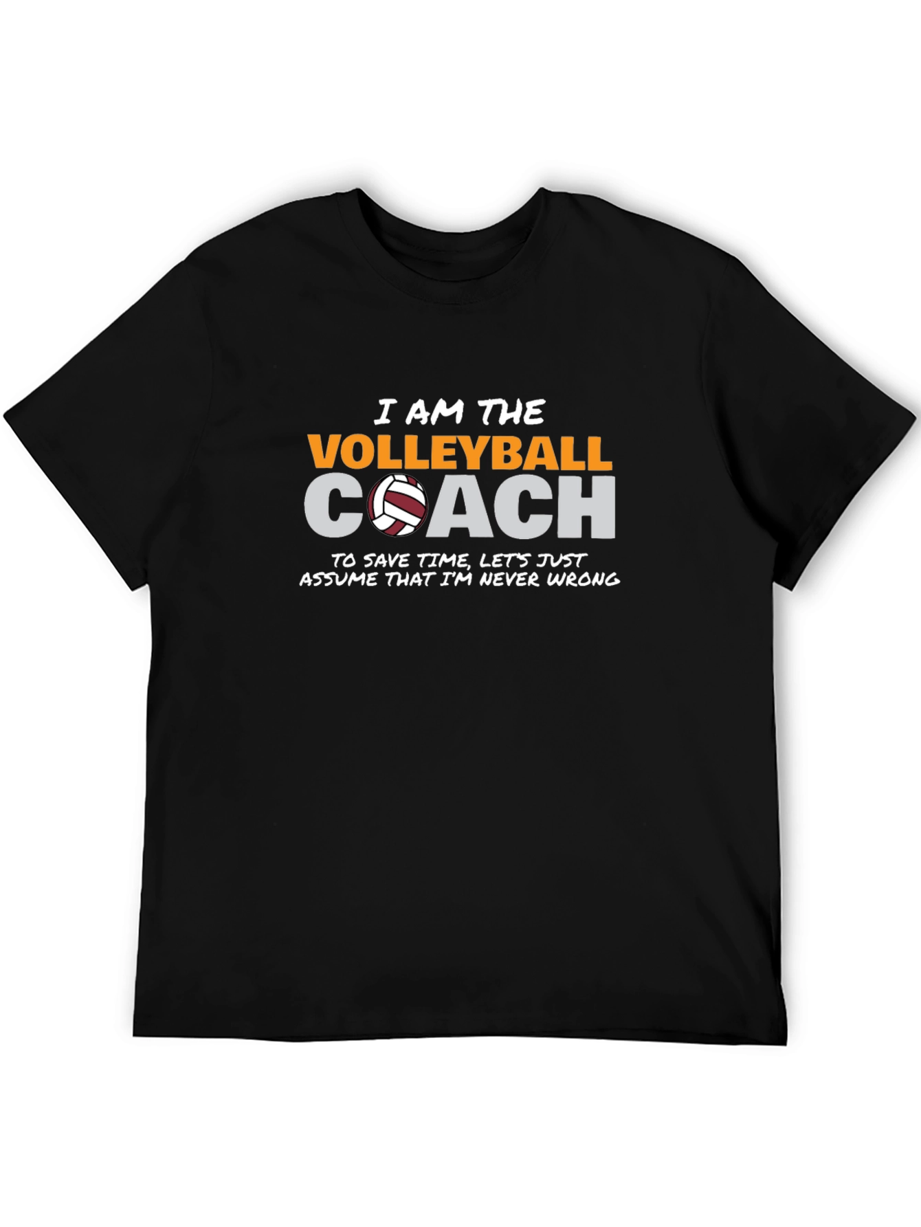Volleyball Coach Graphic T-Shirt
