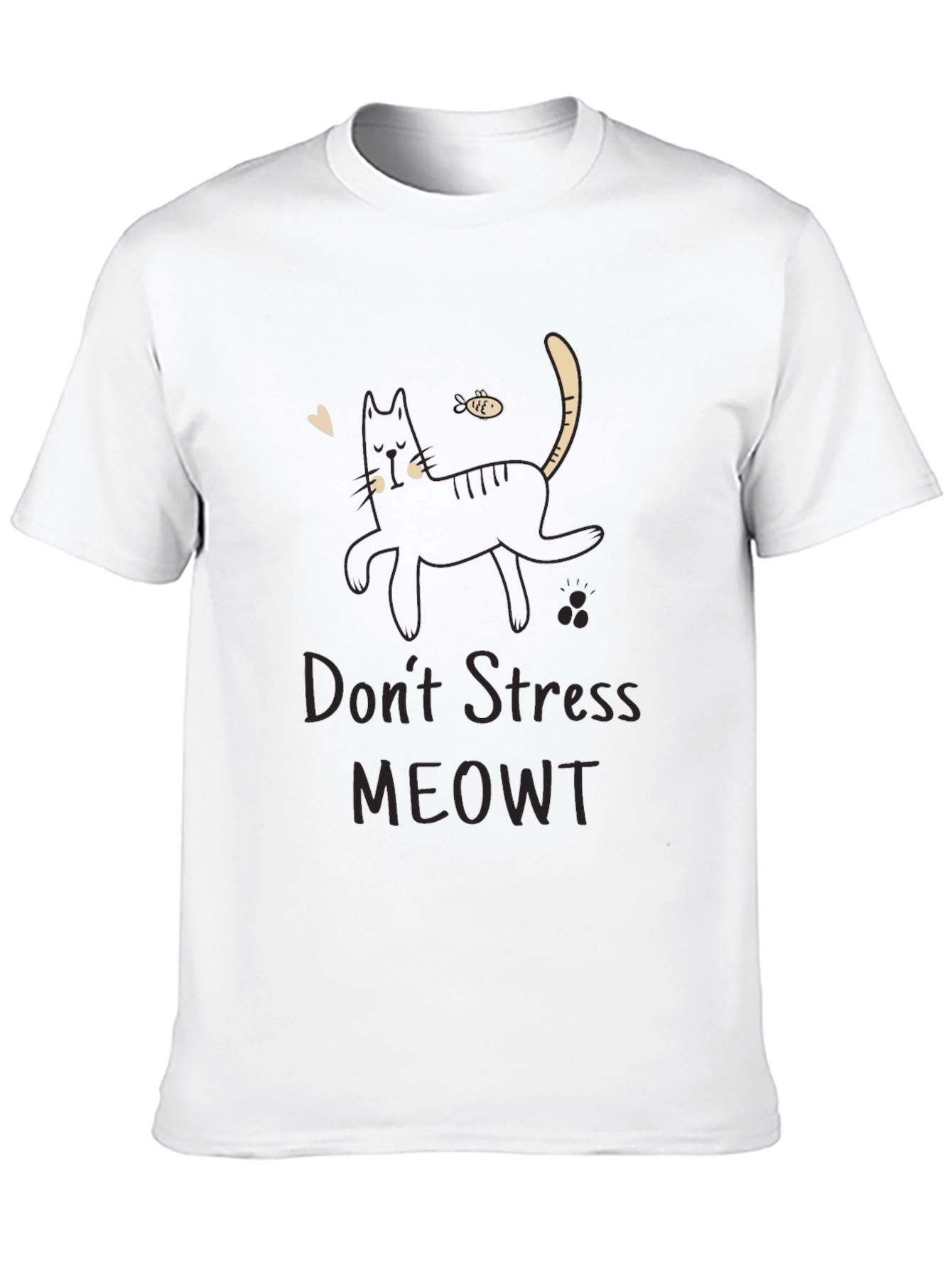 Dont Stress MEOWT Black Cat T-Shirt