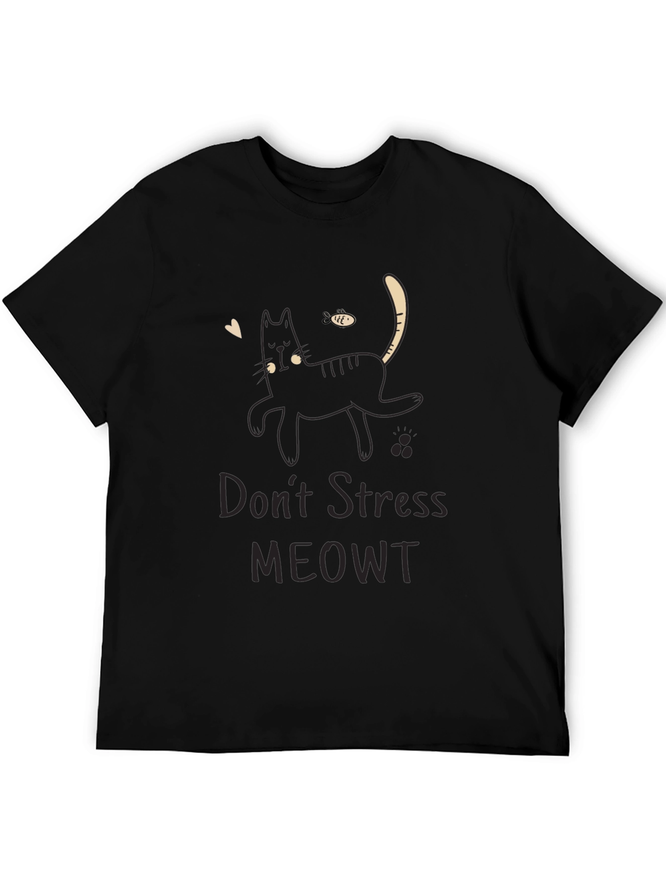Dont Stress MEOWT Black Cat T-Shirt