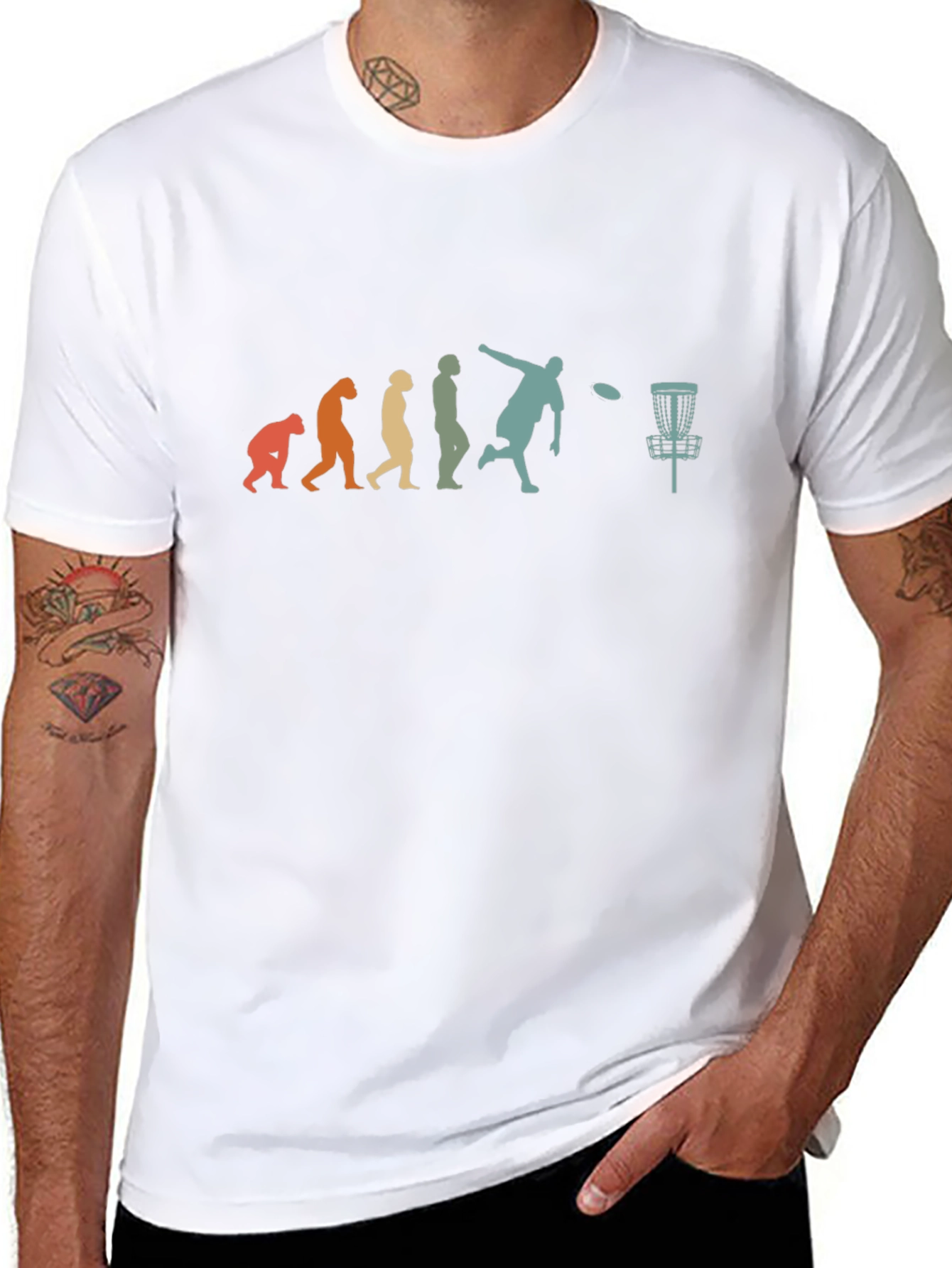 Disc Golf Evolution Graphic T-Shirt