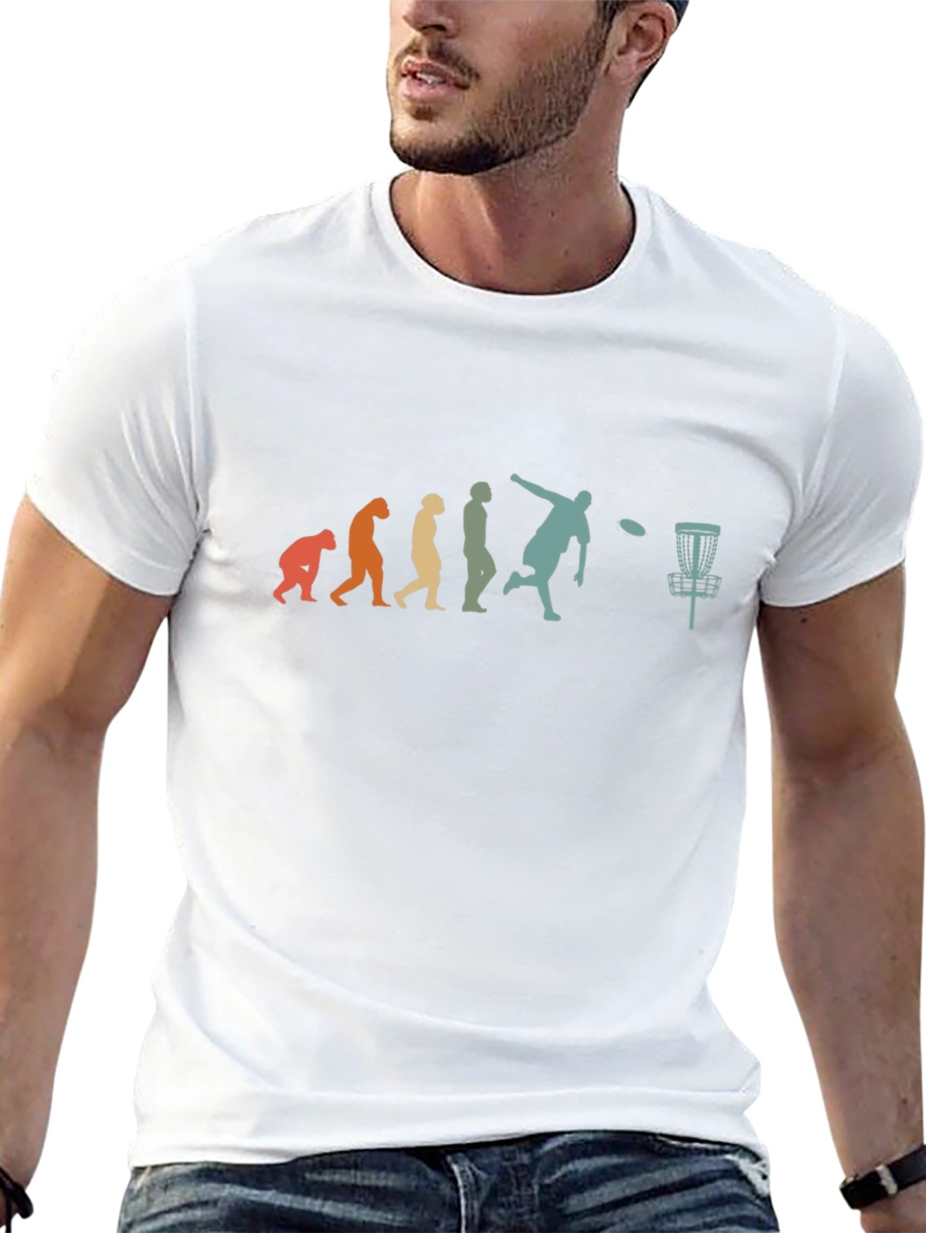 Disc Golf Evolution Graphic T-Shirt
