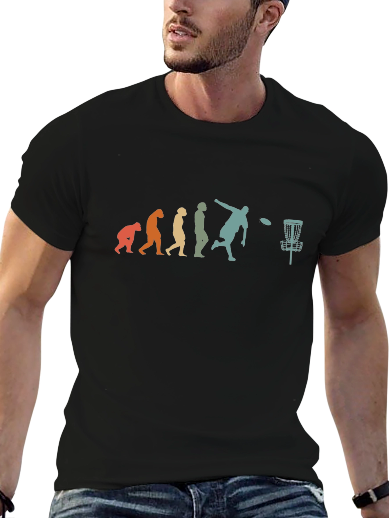 Disc Golf Evolution Graphic T-Shirt