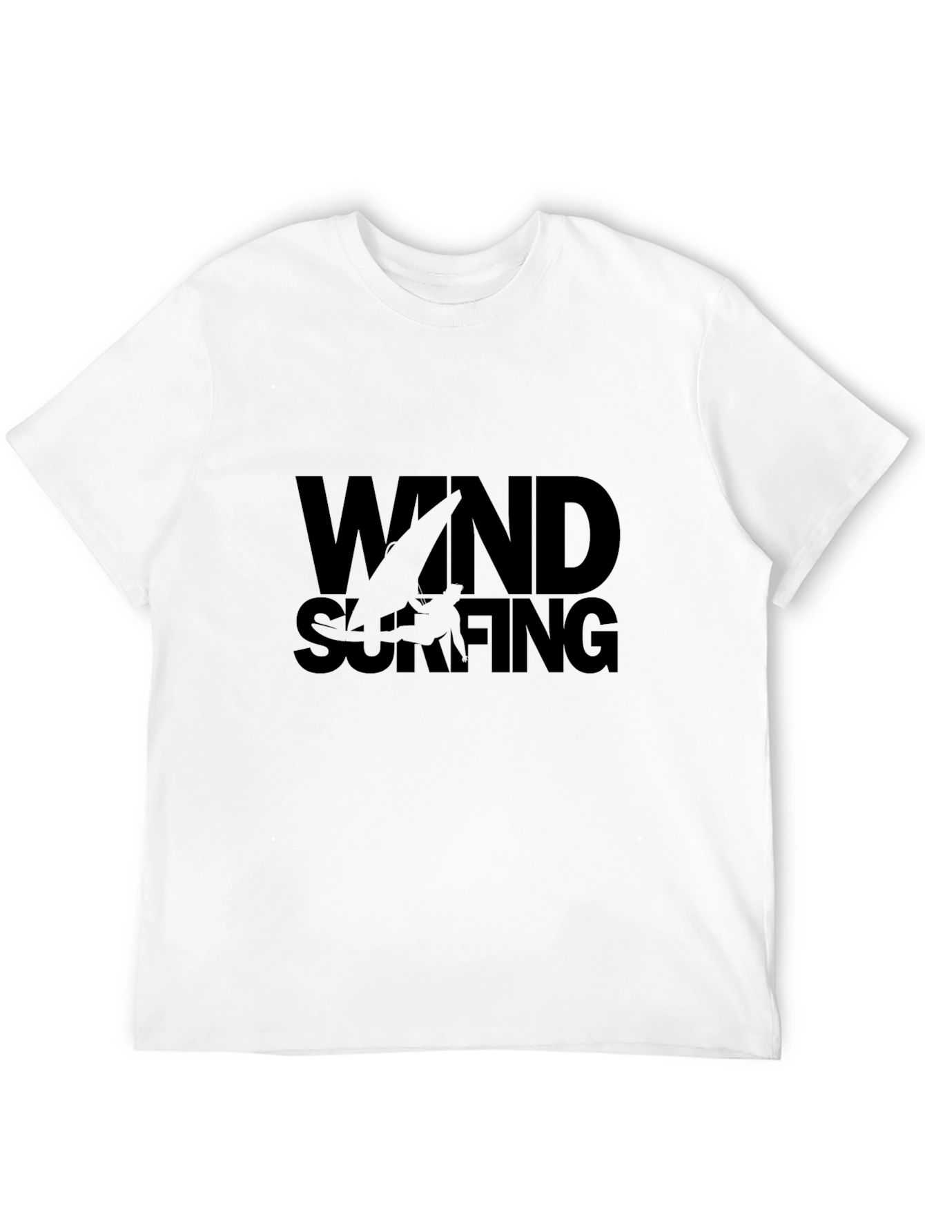 Windsurfing Graphic Tee - Stylish Black T-Shirt
