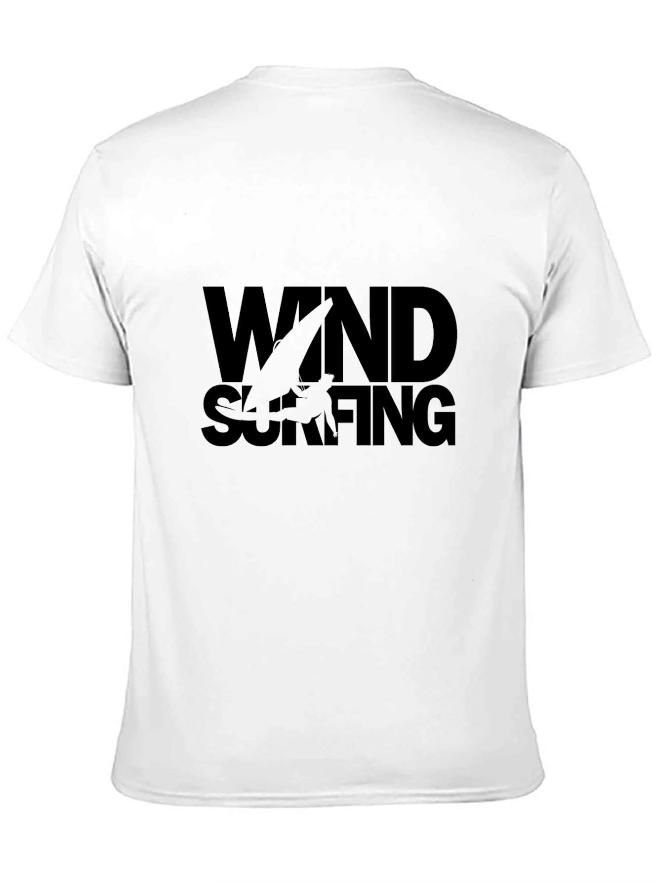 Windsurfing Graphic Tee - Stylish Black T-Shirt