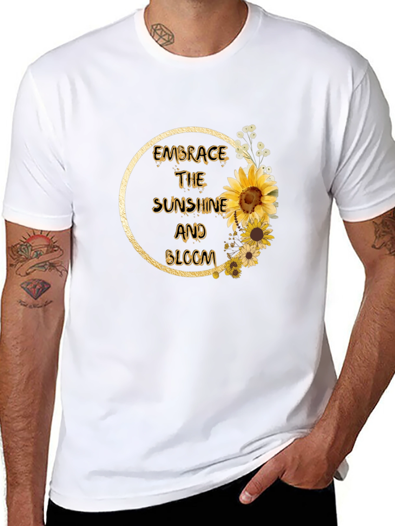 Embrace Sunshine & Bloom Sunflower Graphic Tee