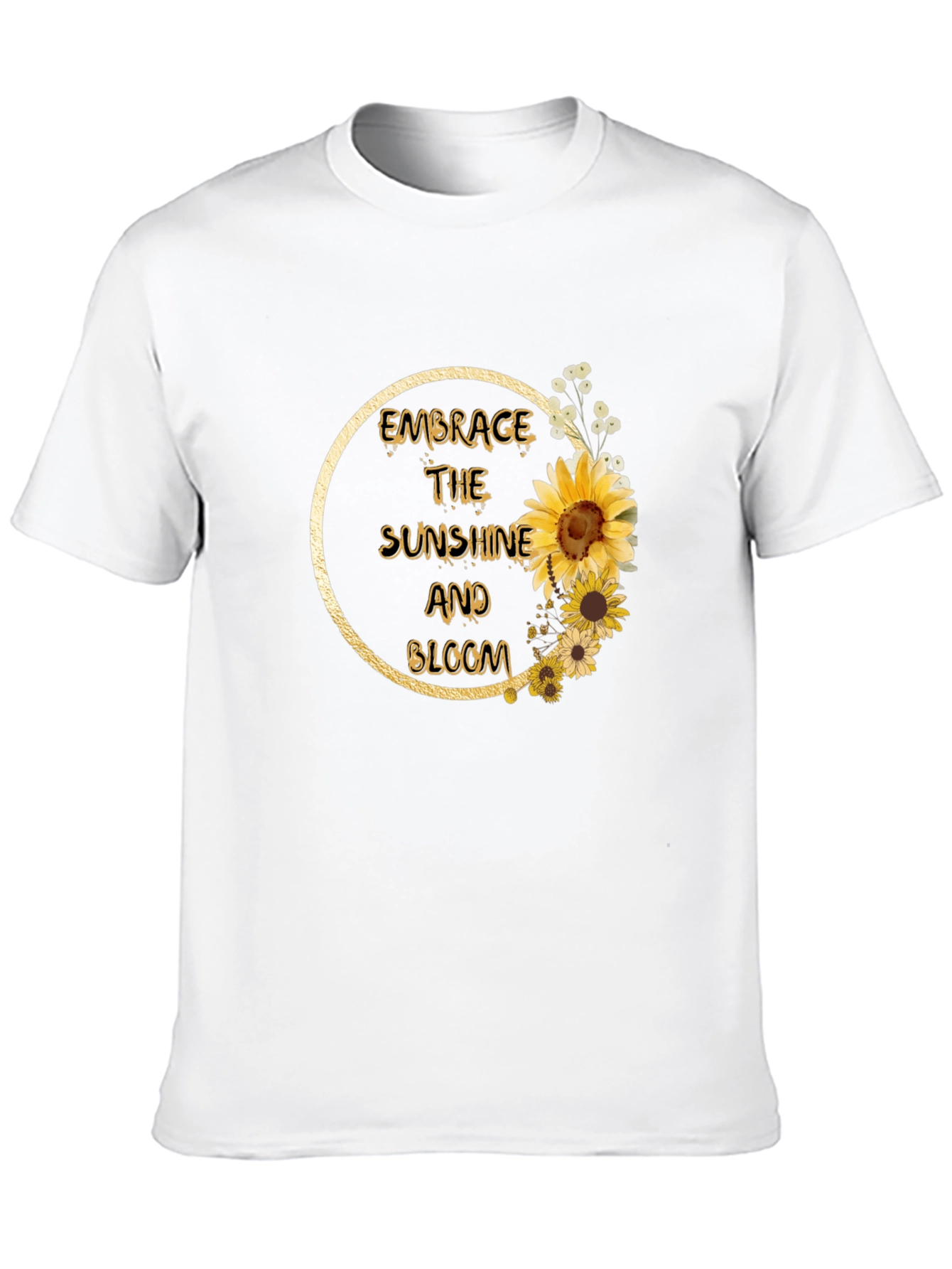 Embrace Sunshine & Bloom Sunflower Graphic Tee