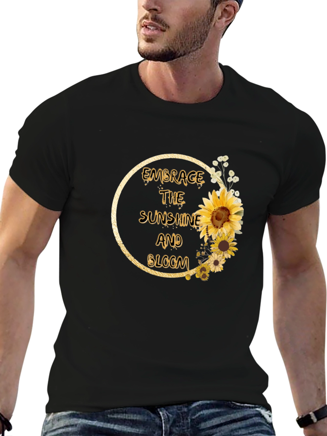 Embrace Sunshine & Bloom Sunflower Graphic Tee