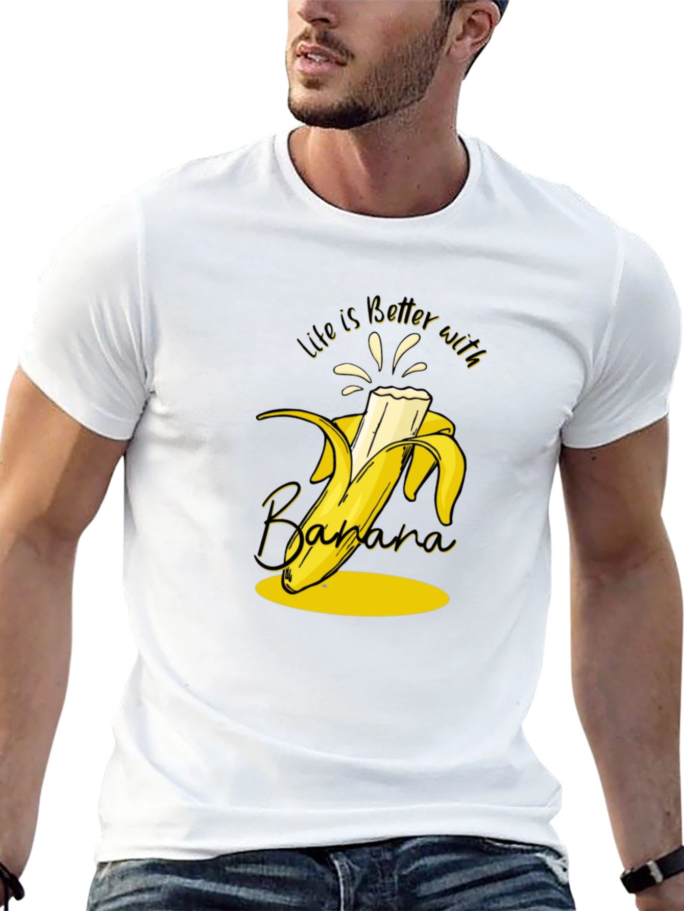 Life is Better with Banana T-Shirt - Black