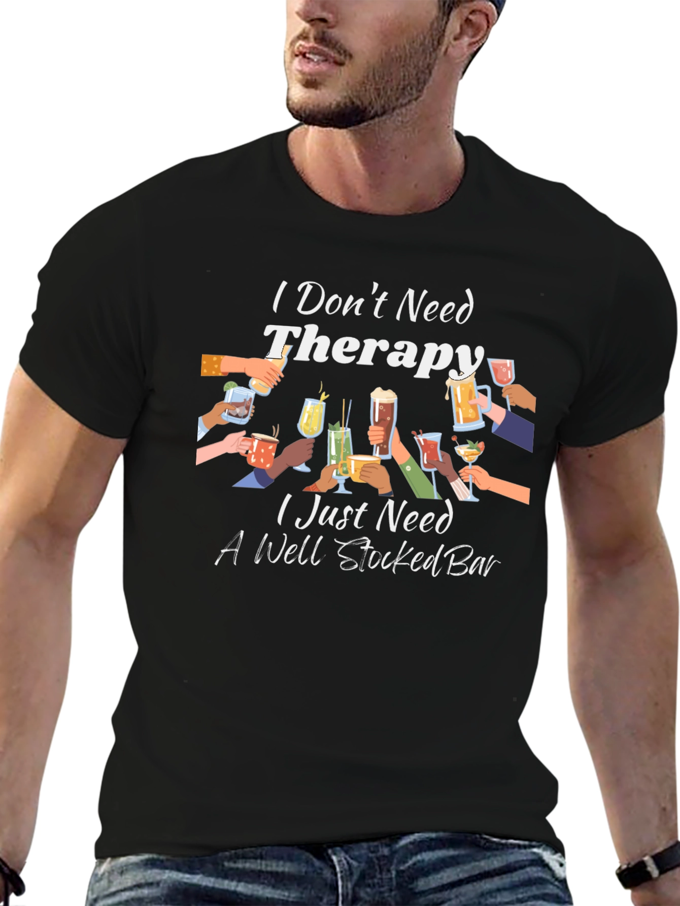 Therapy? I Need a Well Stocked Bar T-Shirt