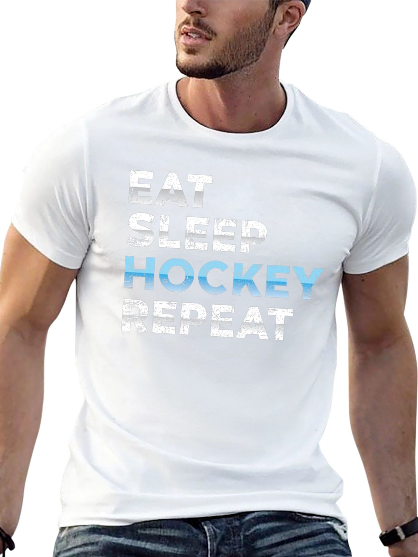 Eat Sleep Hockey Repeat T-Shirt