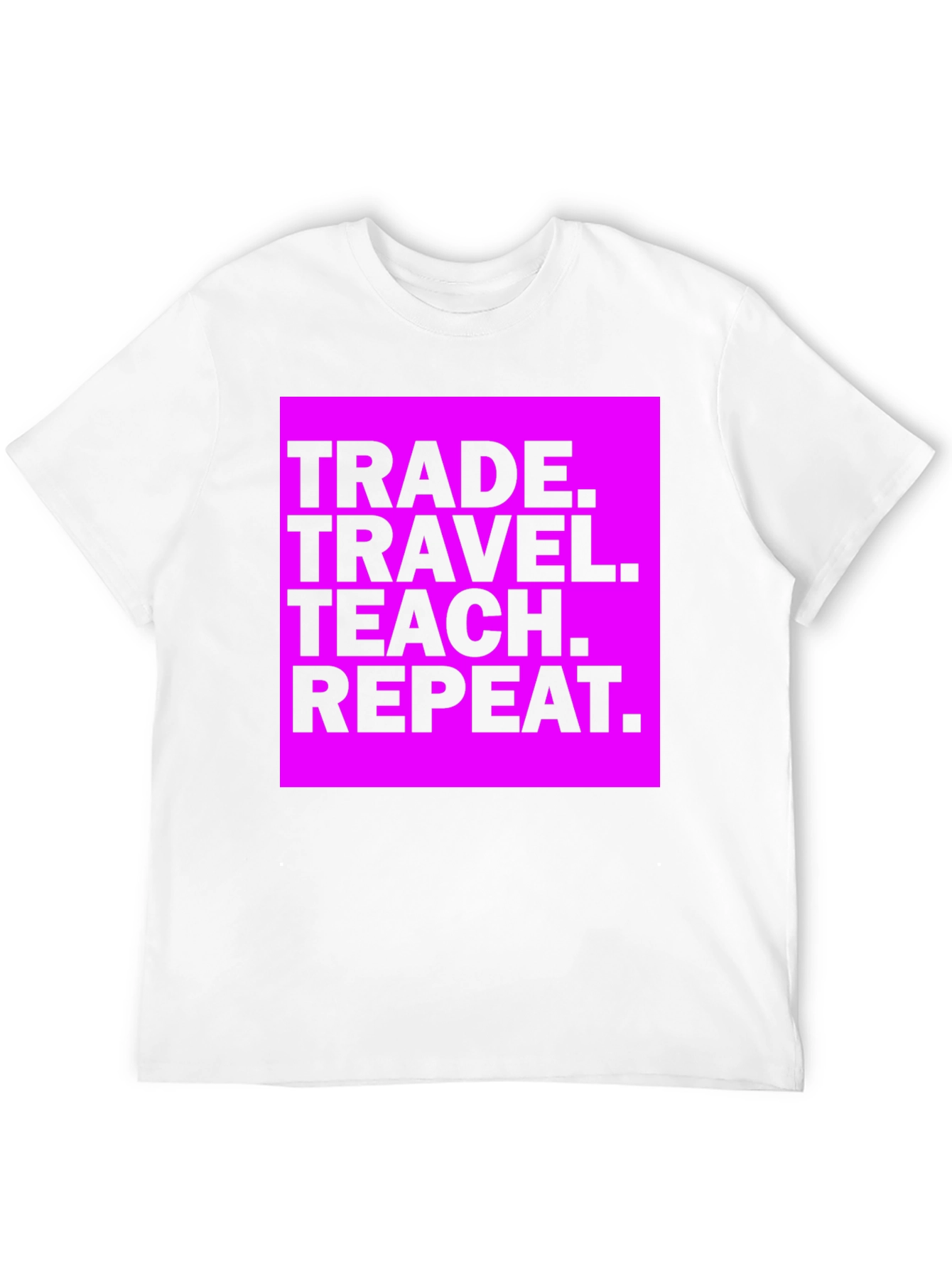 Trade Travel Teach Repeat Graphic Tee