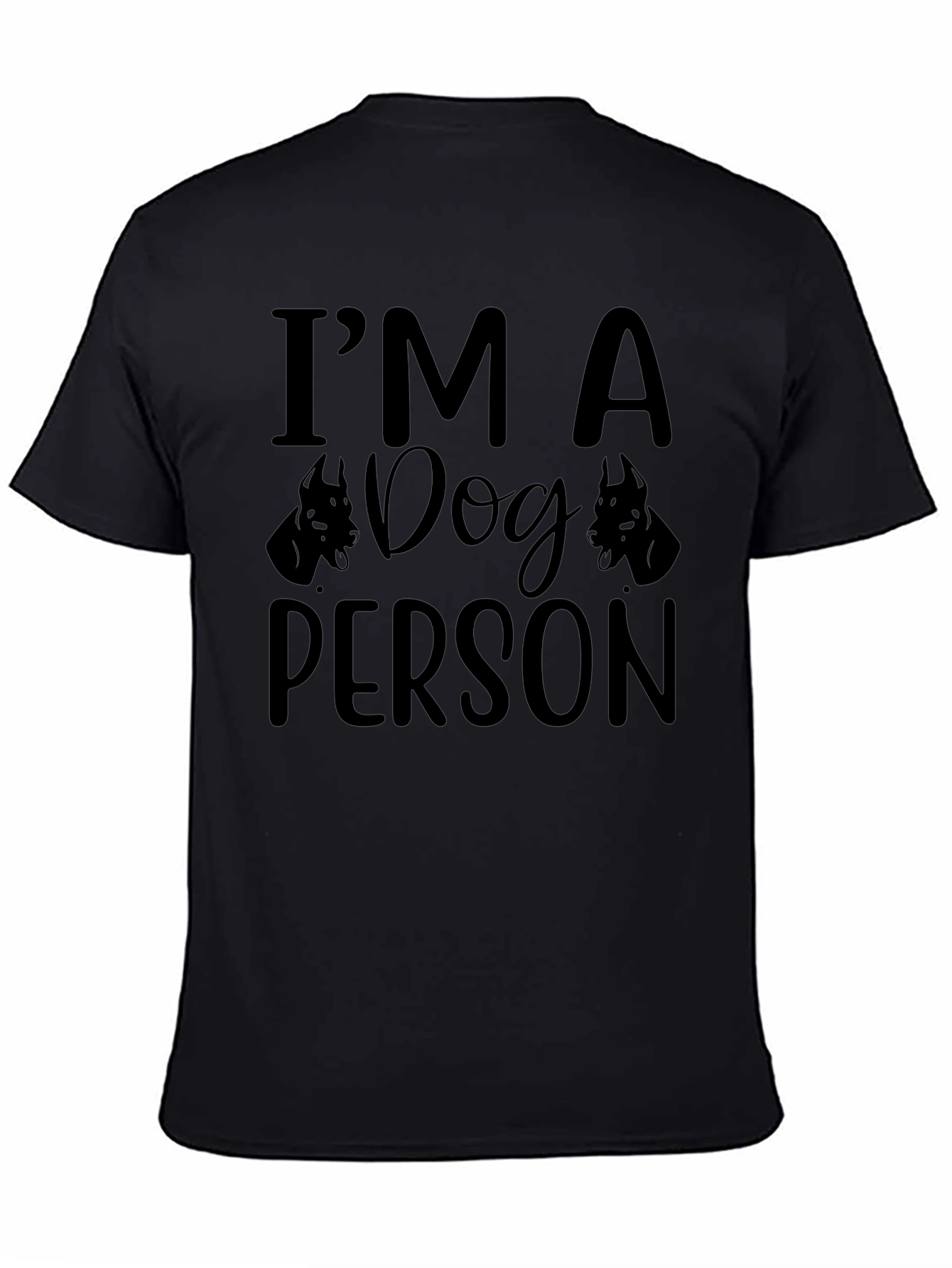 Im A Dog Person Black Graphic Tee