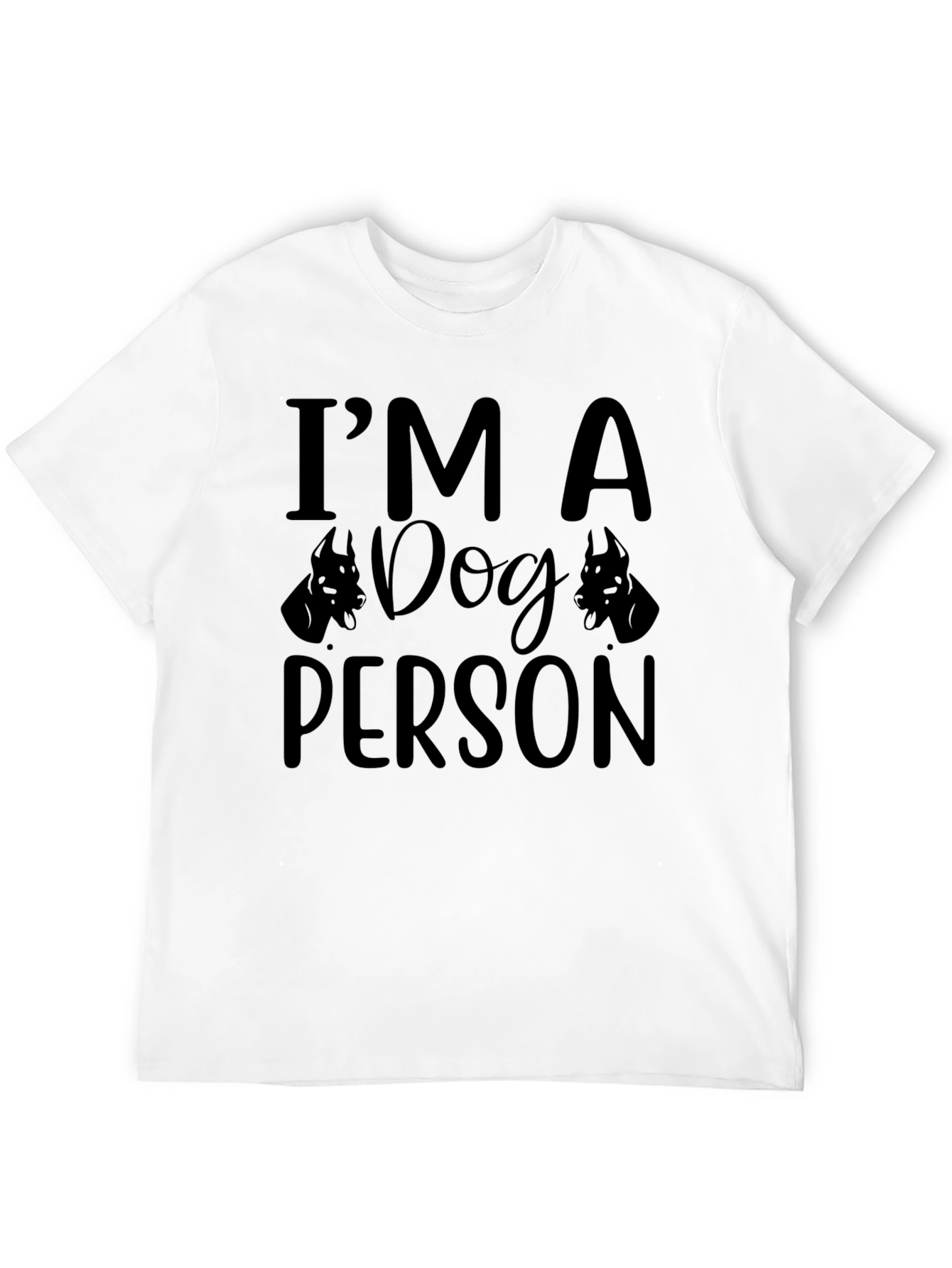 Im A Dog Person Black Graphic Tee