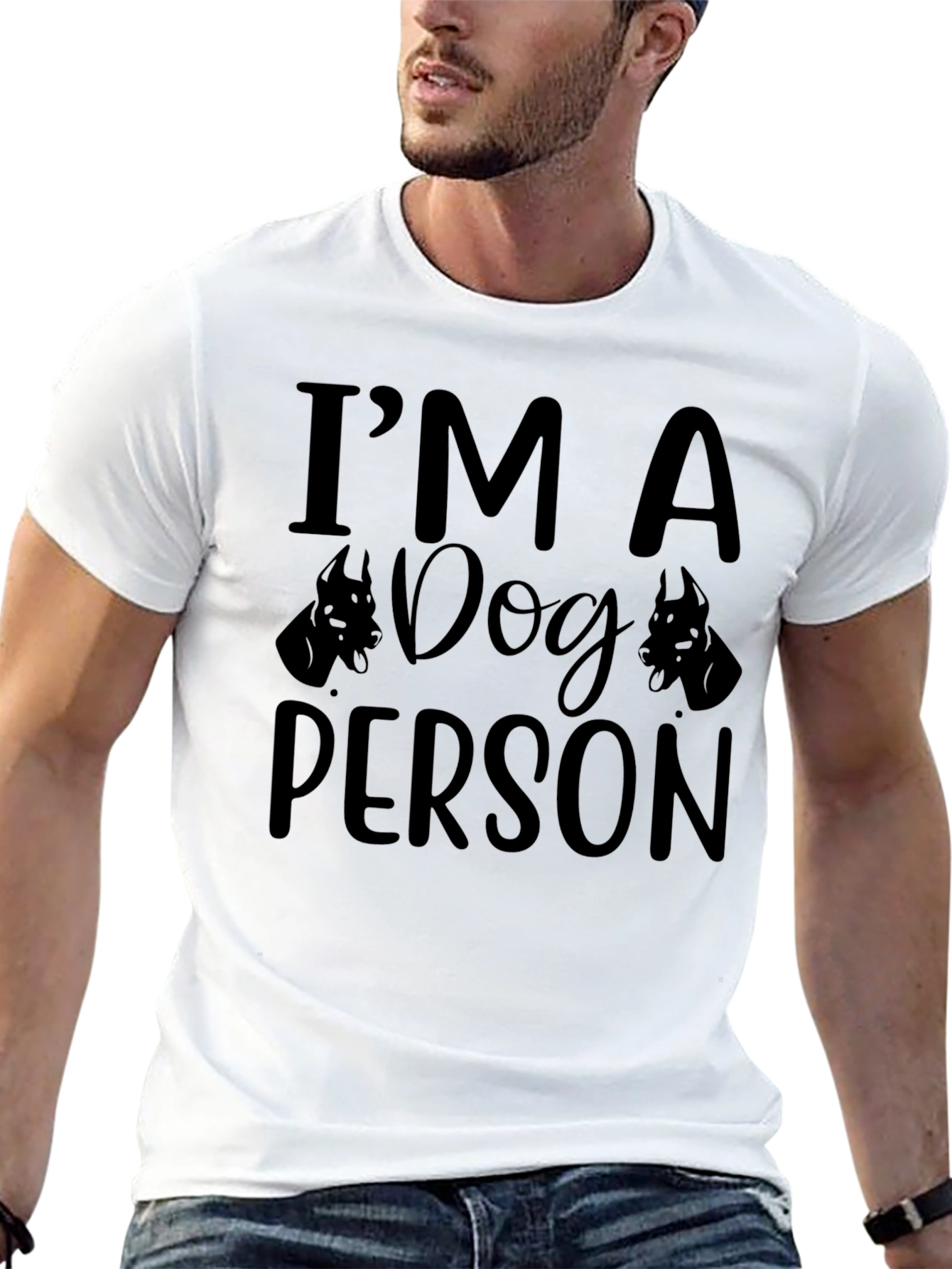 Im A Dog Person Black Graphic Tee