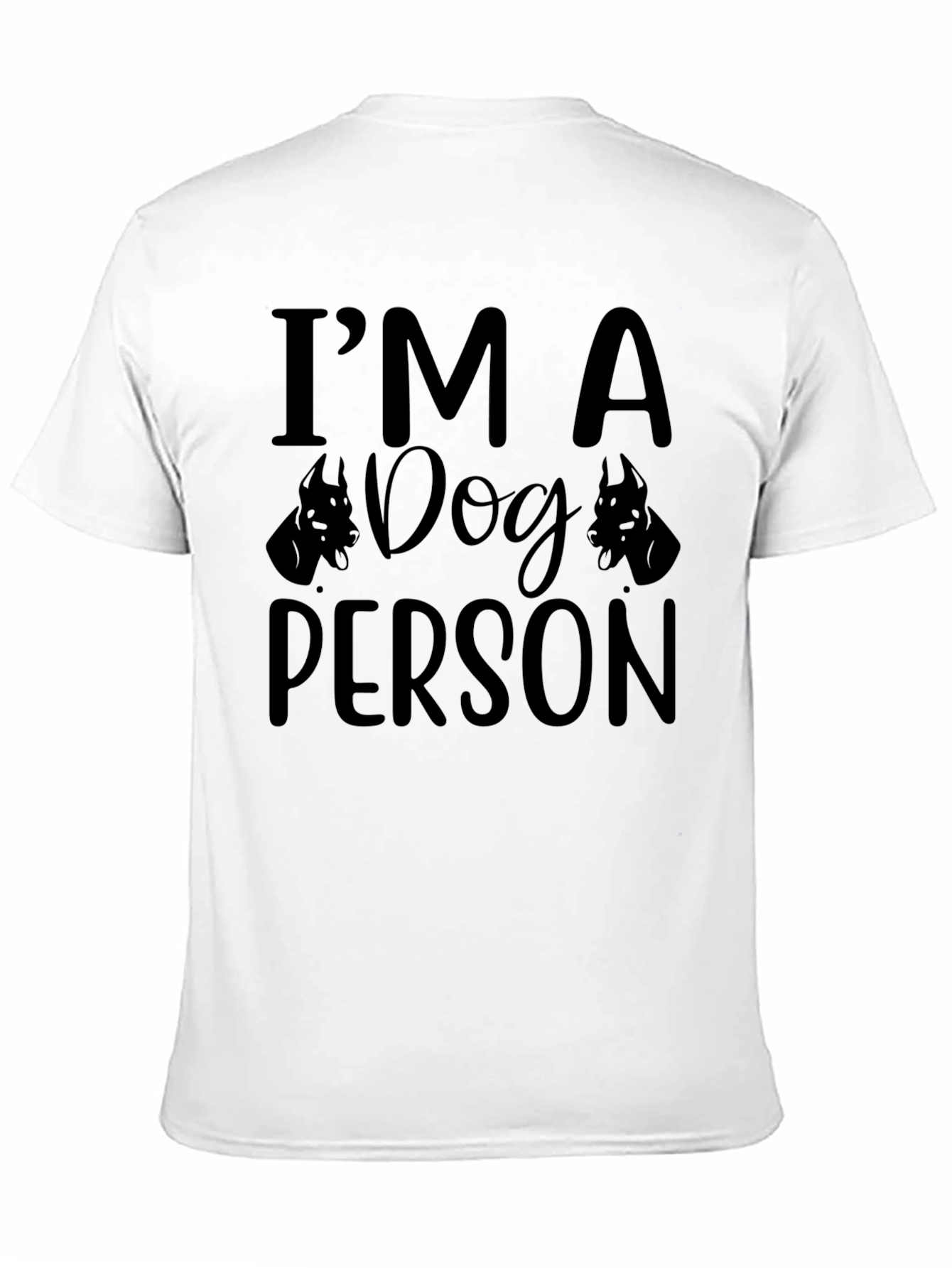 Im A Dog Person Black Graphic Tee