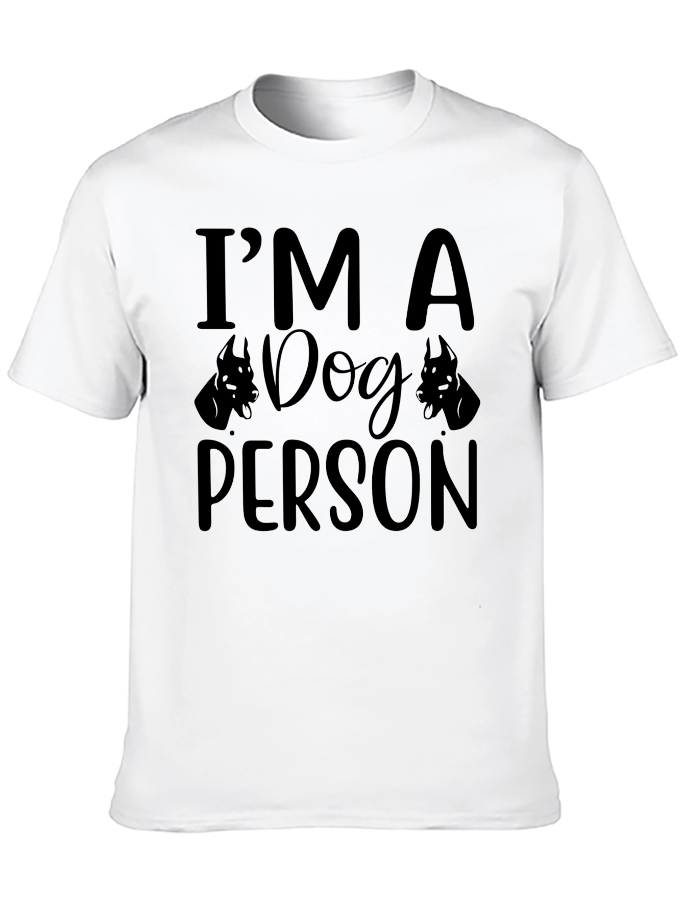 Im A Dog Person Black Graphic Tee