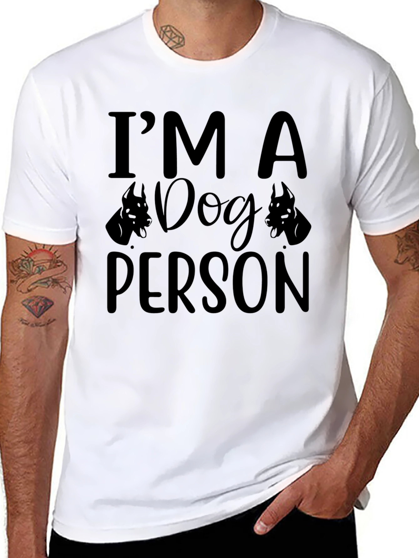 Im A Dog Person Black Graphic Tee