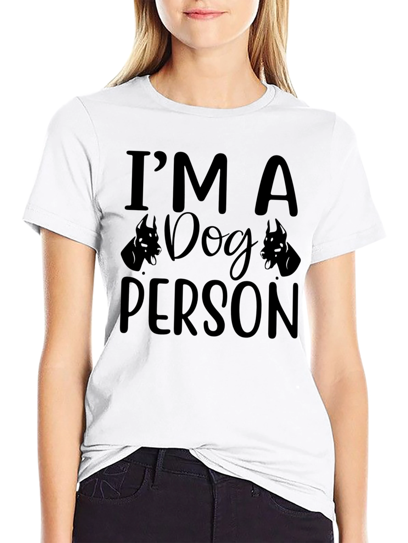 Im A Dog Person Black Graphic Tee