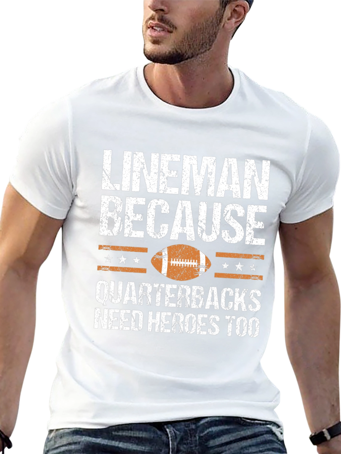Lineman Football Graphic T-Shirt