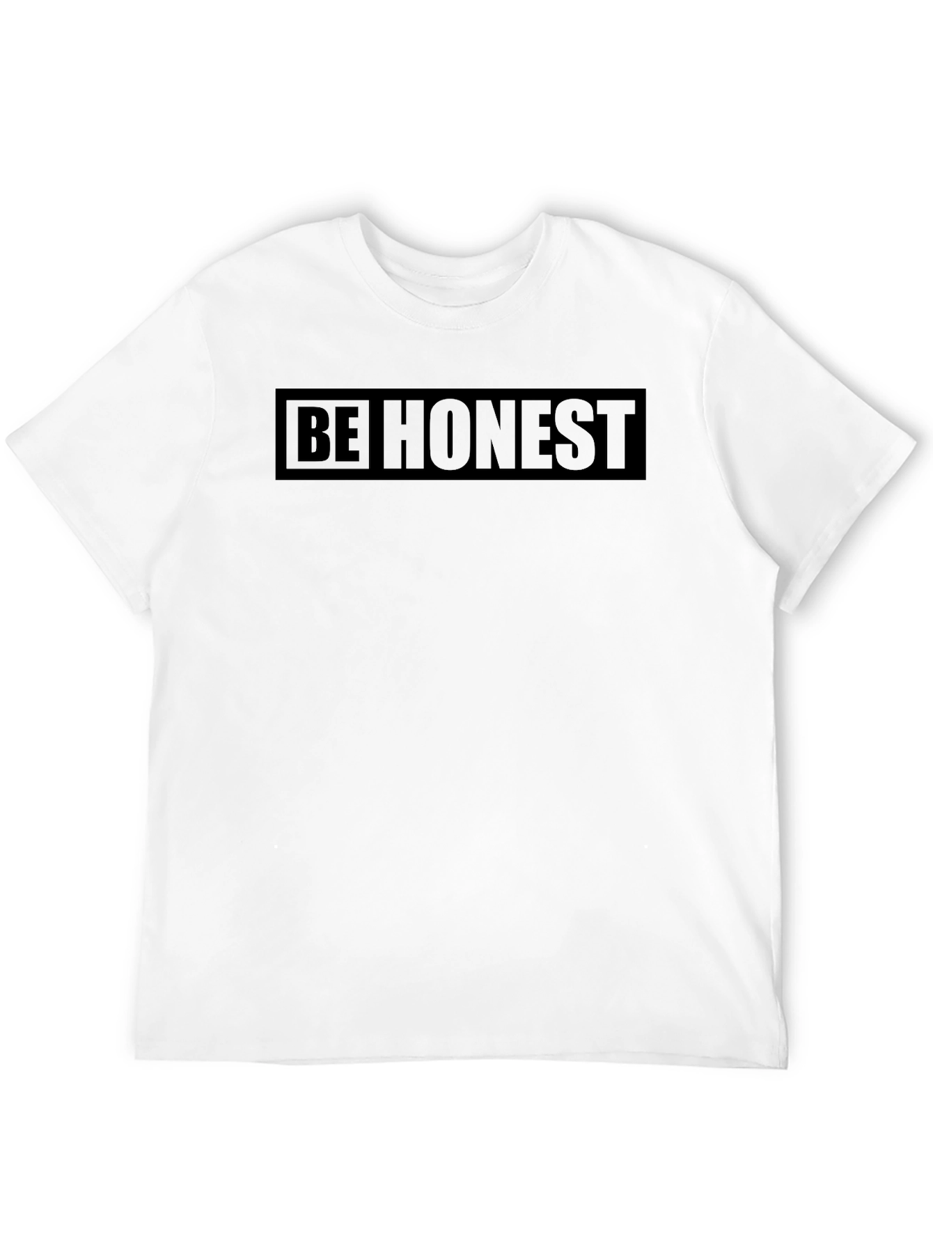 Be Honest Black Graphic Tee | Mens Casual T-Shirt
