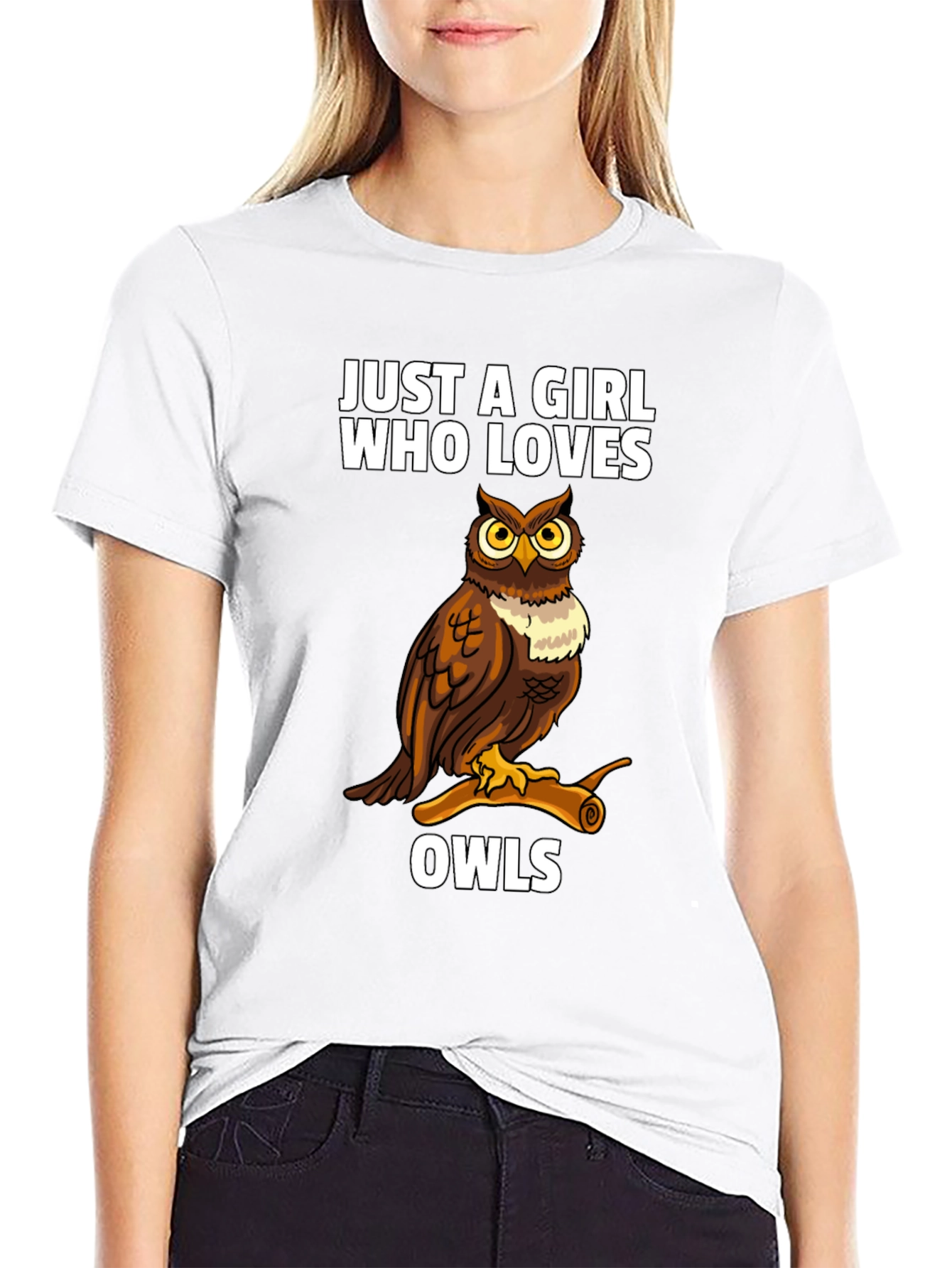 Just a Girl Who Loves Owls T-Shirt