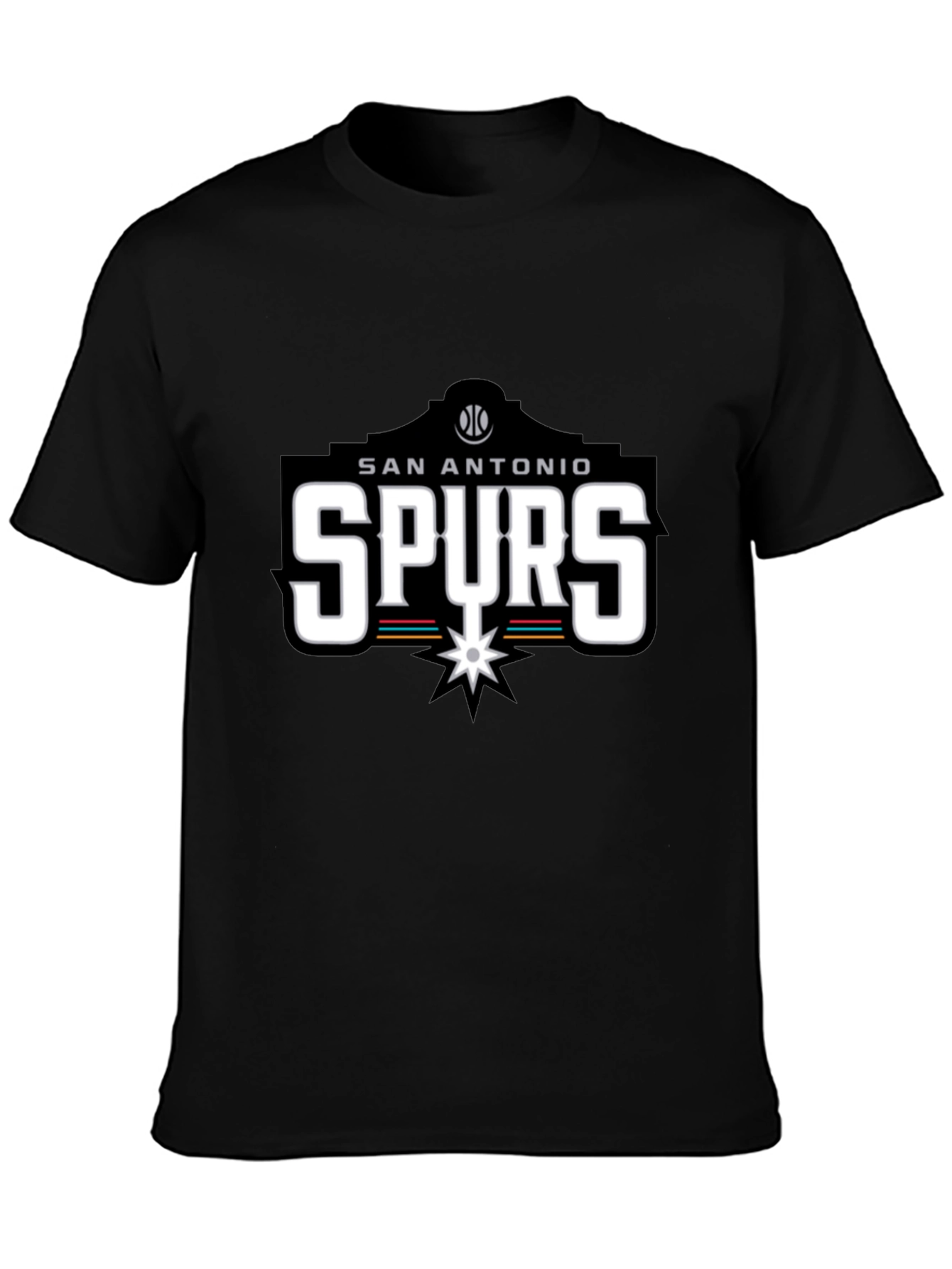 San Antonio Spurs Black T-Shirt - Fan Apparel