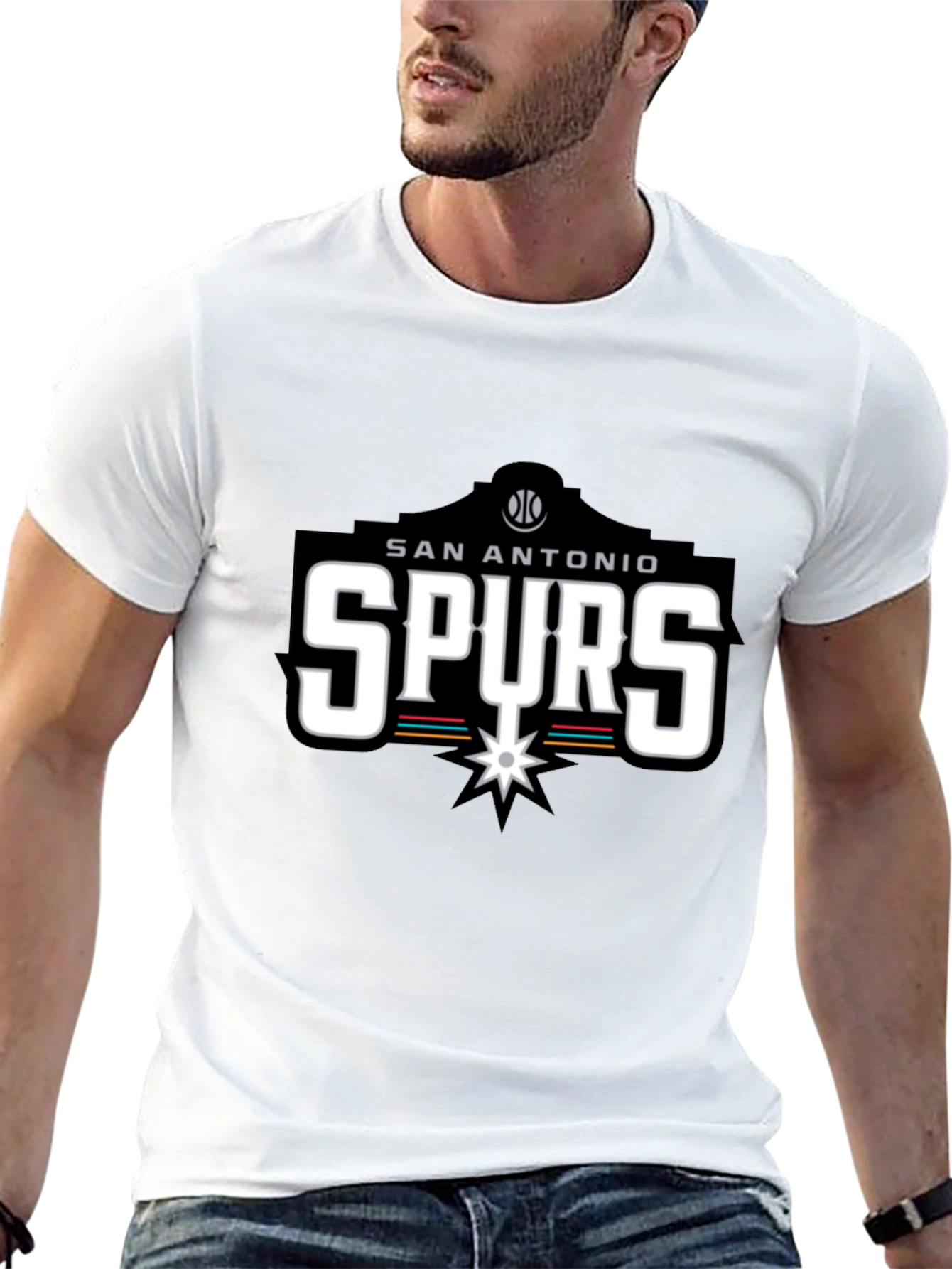 San Antonio Spurs Black T-Shirt - Fan Apparel