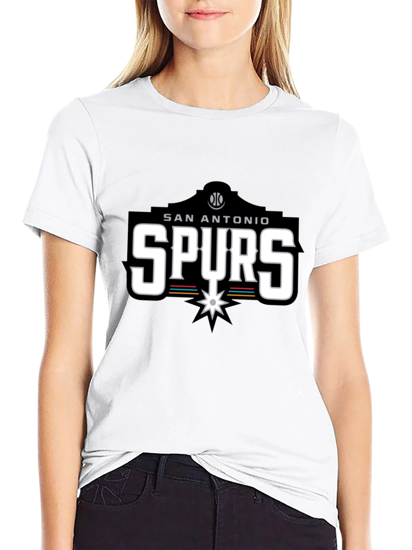 San Antonio Spurs Black T-Shirt - Fan Apparel