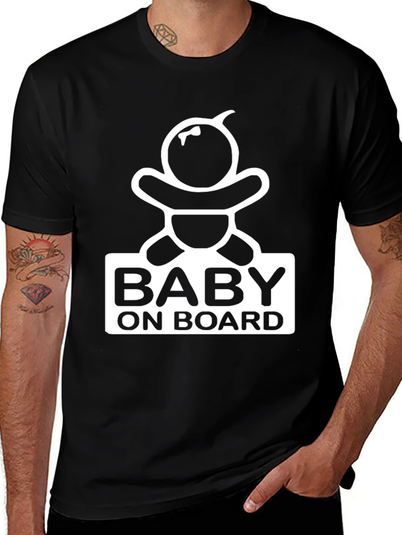 Baby On Board Graphic Tee - Pregnancy Announcement Shirt