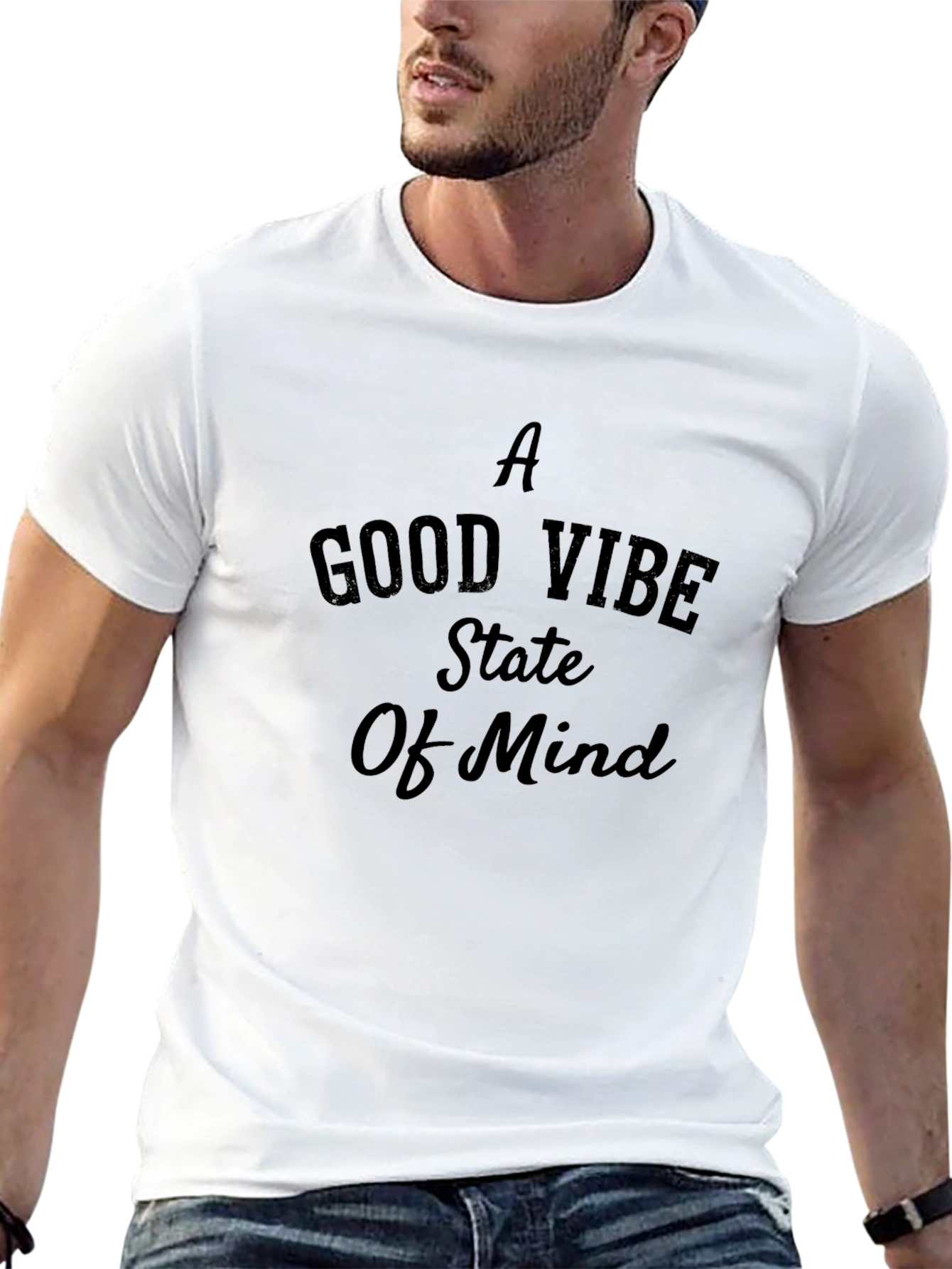 Good Vibes Graphic T-Shirt - Black