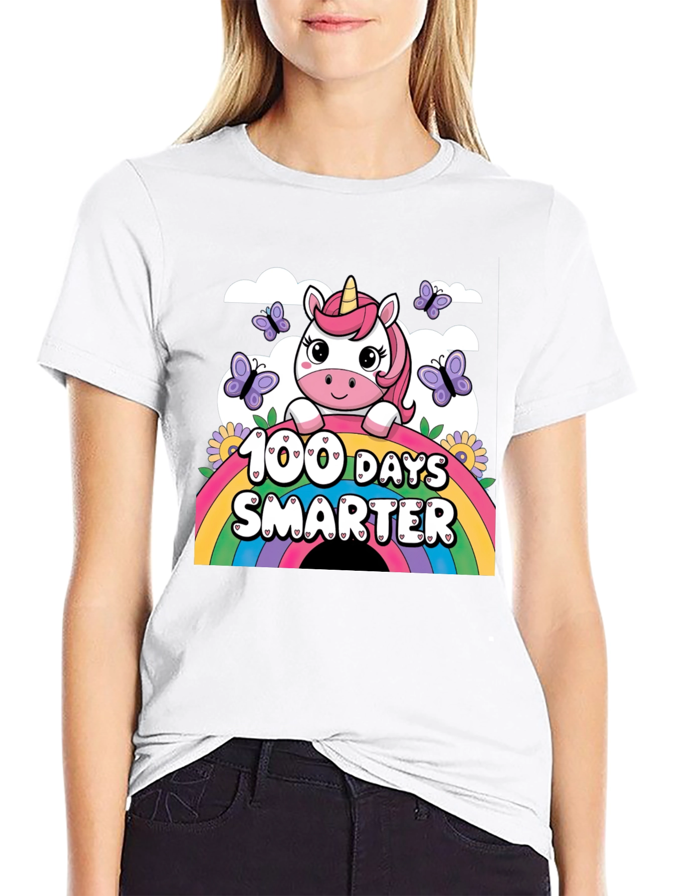 100 Days Smarter Unicorn T-Shirt