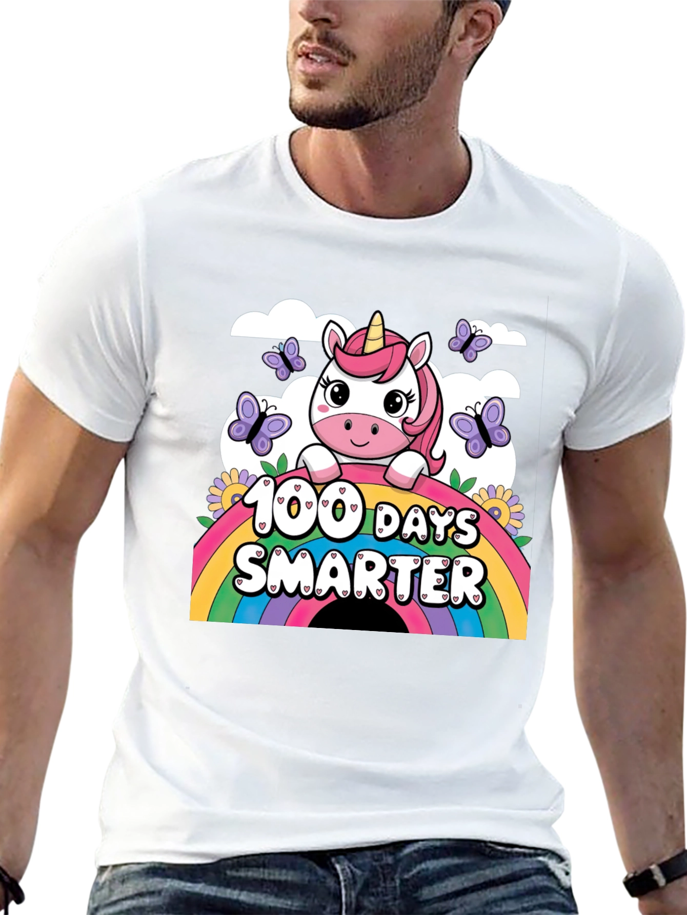 100 Days Smarter Unicorn T-Shirt