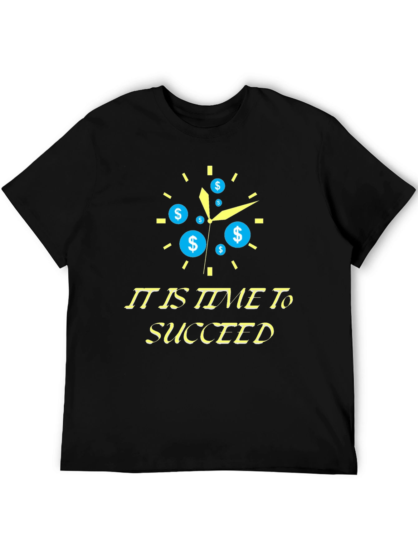 Time to Succeed Black T-Shirt