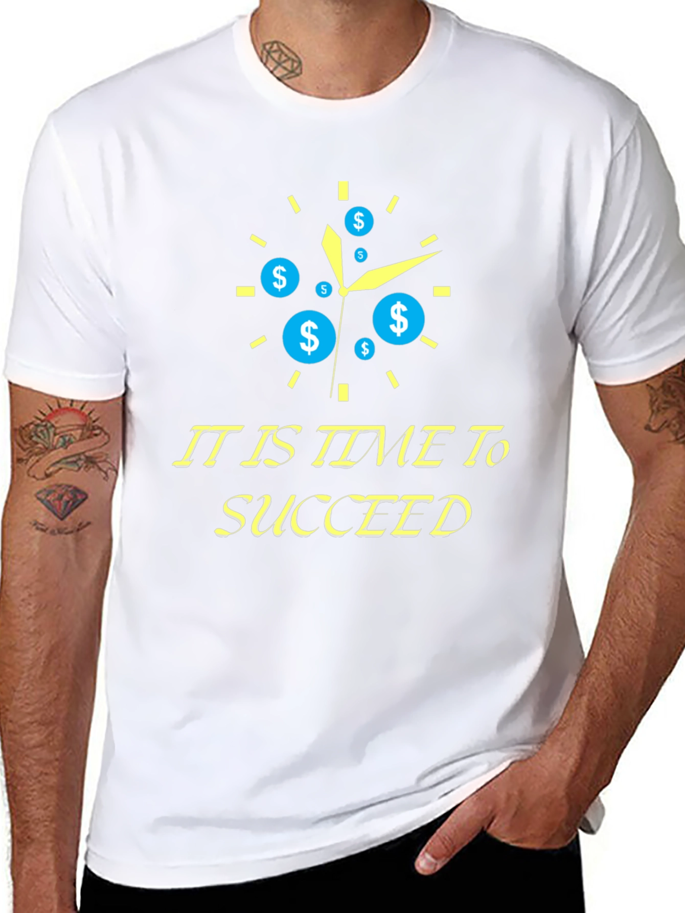 Time to Succeed Black T-Shirt