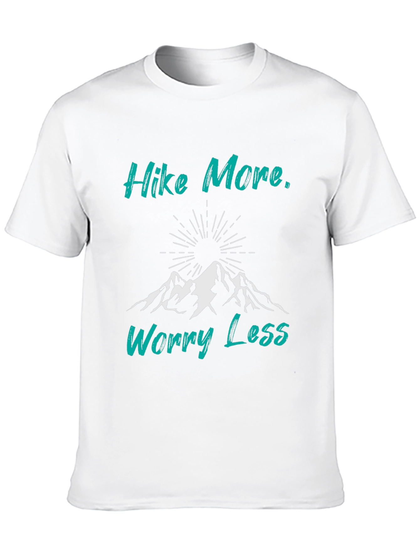 Hike More Worry Less Black Graphic Tee