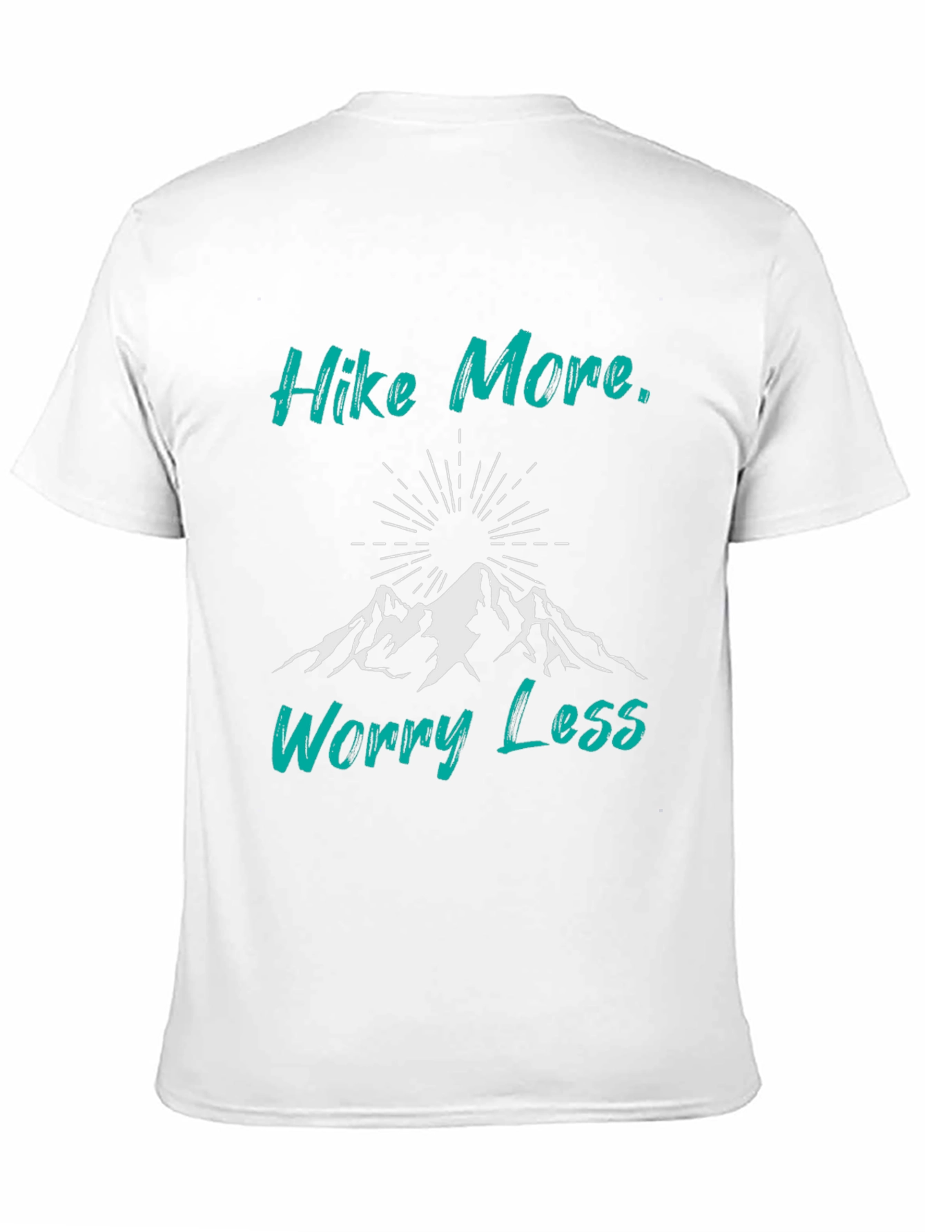 Hike More Worry Less Black Graphic Tee