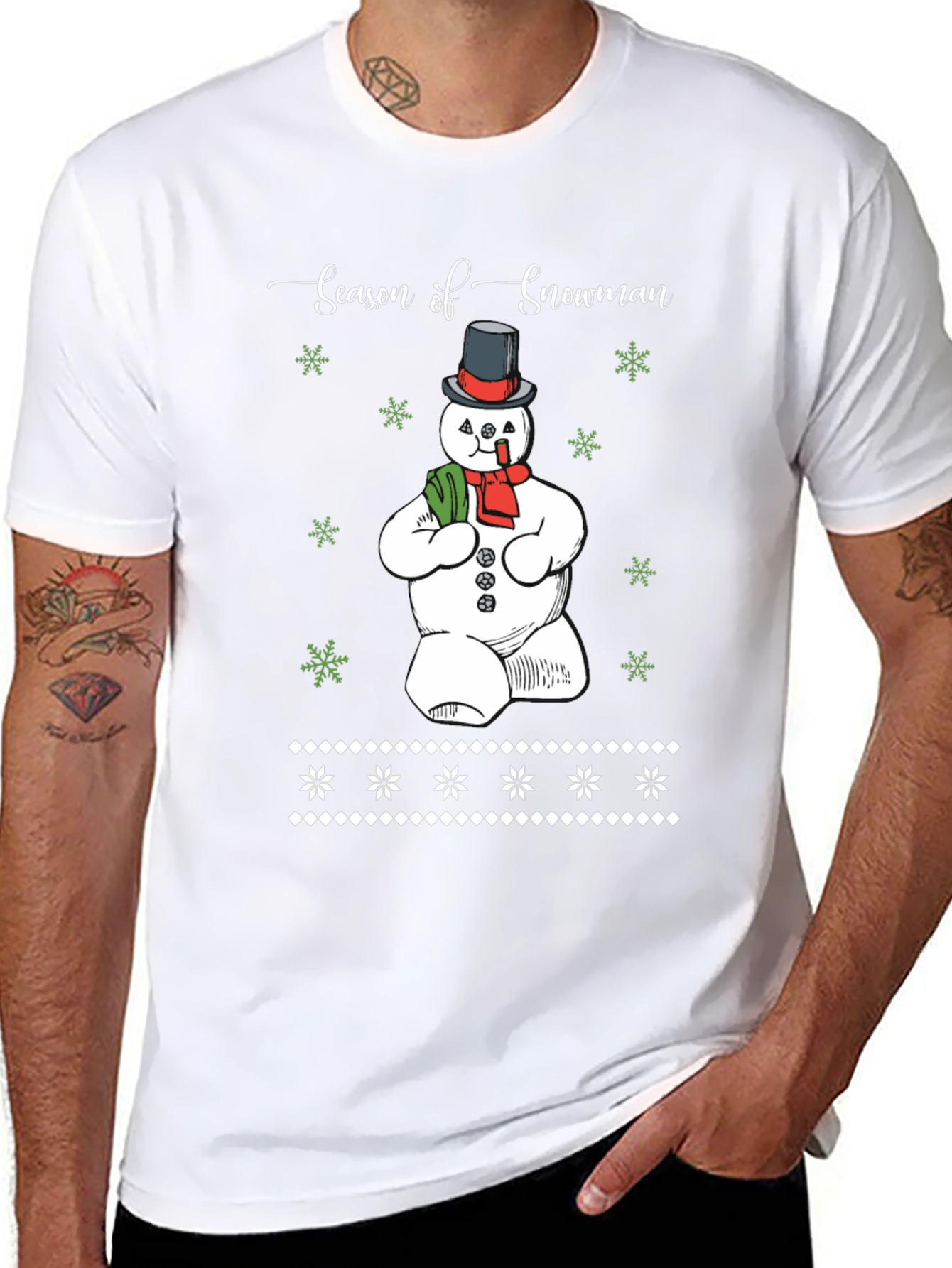 Season of Snowman Graphic T-Shirt