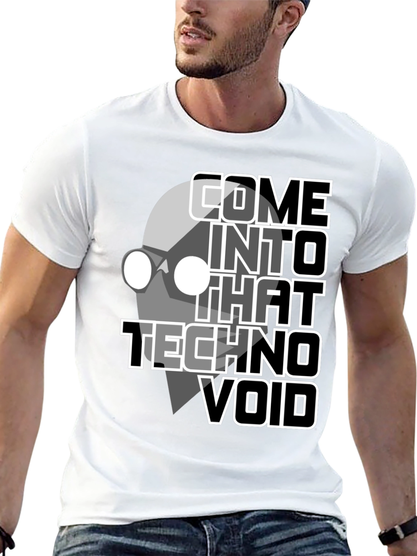 Techno Void Graphic Tee - Unique Design