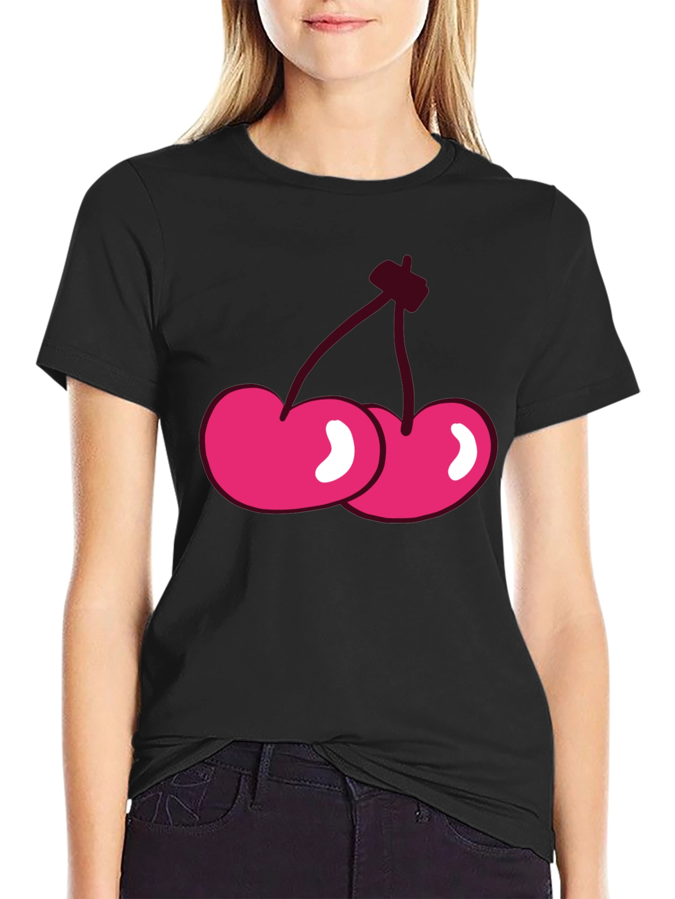 Cherry Graphic Tee - Casual Comfort