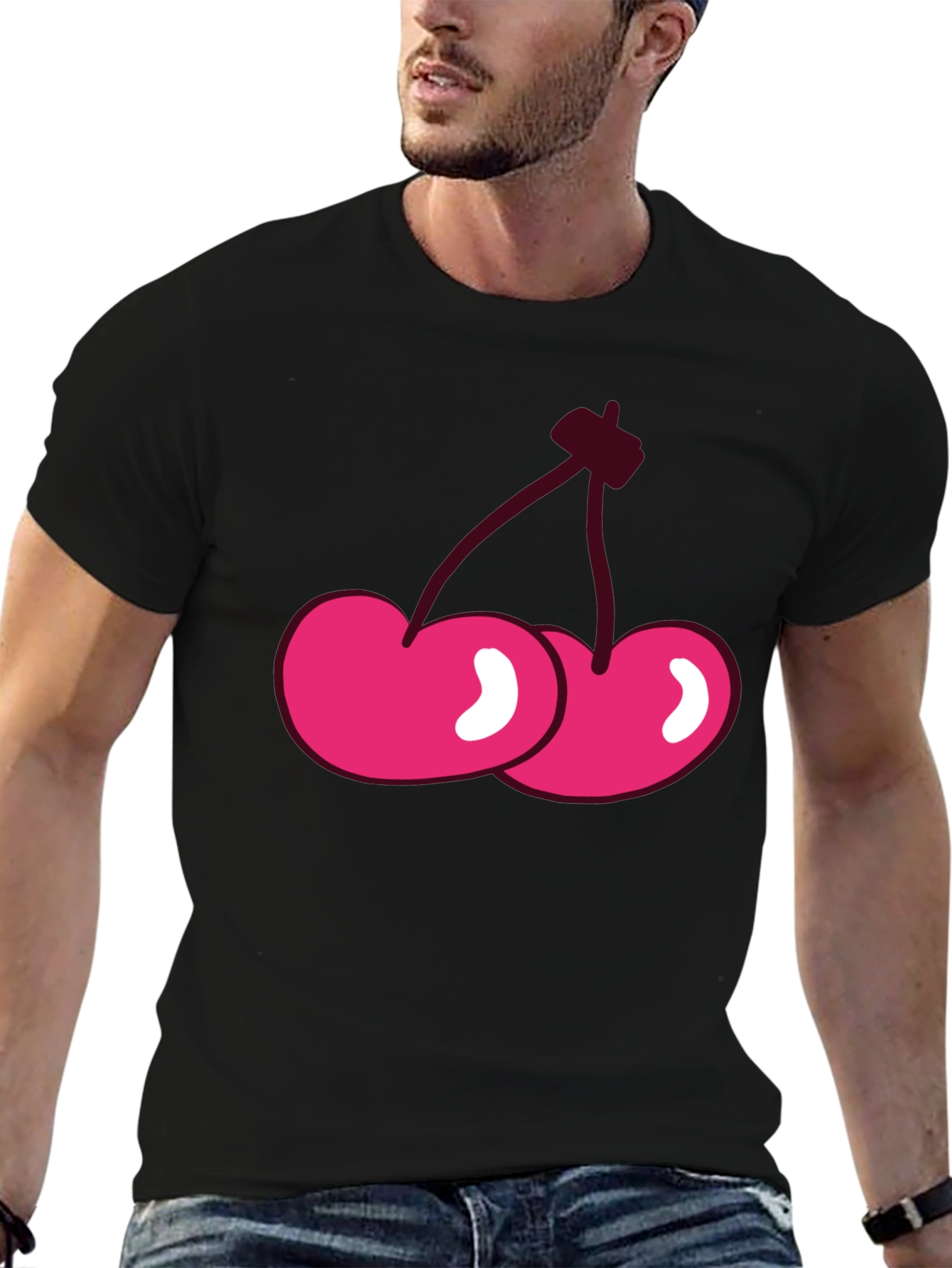 Cherry Graphic Tee - Casual Comfort