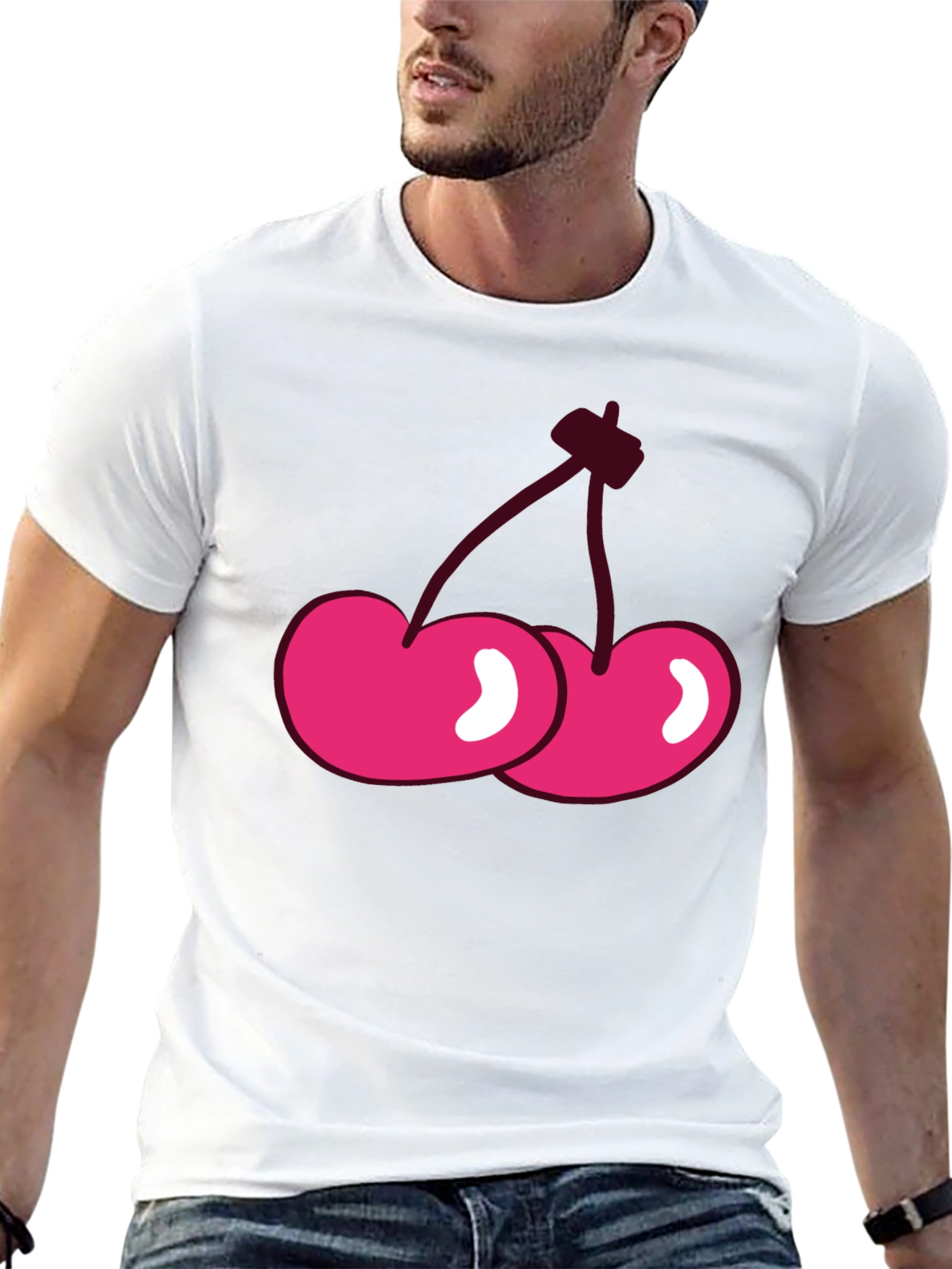 Cherry Graphic Tee - Casual Comfort