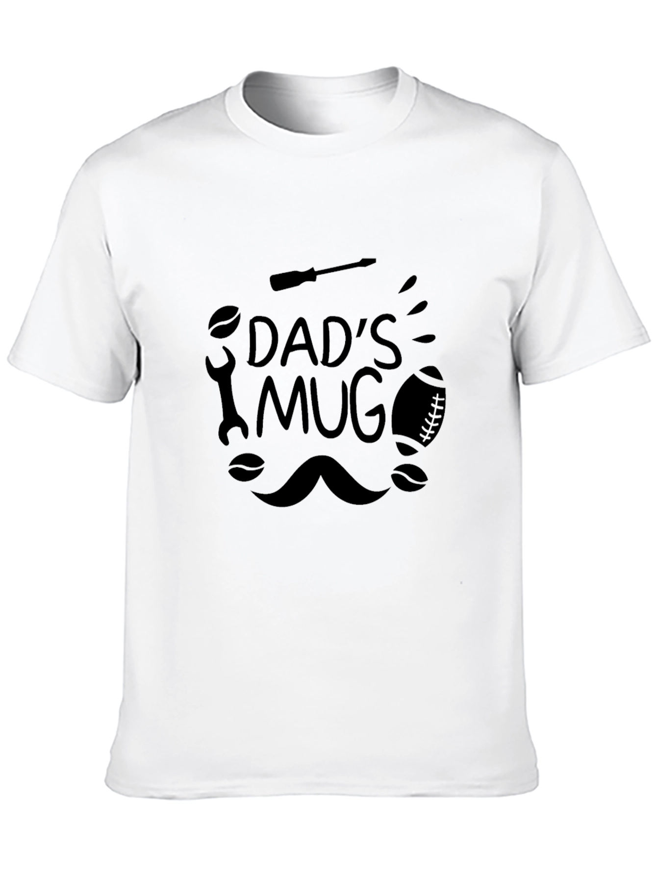 Dads Mug Graphic T-Shirt Black