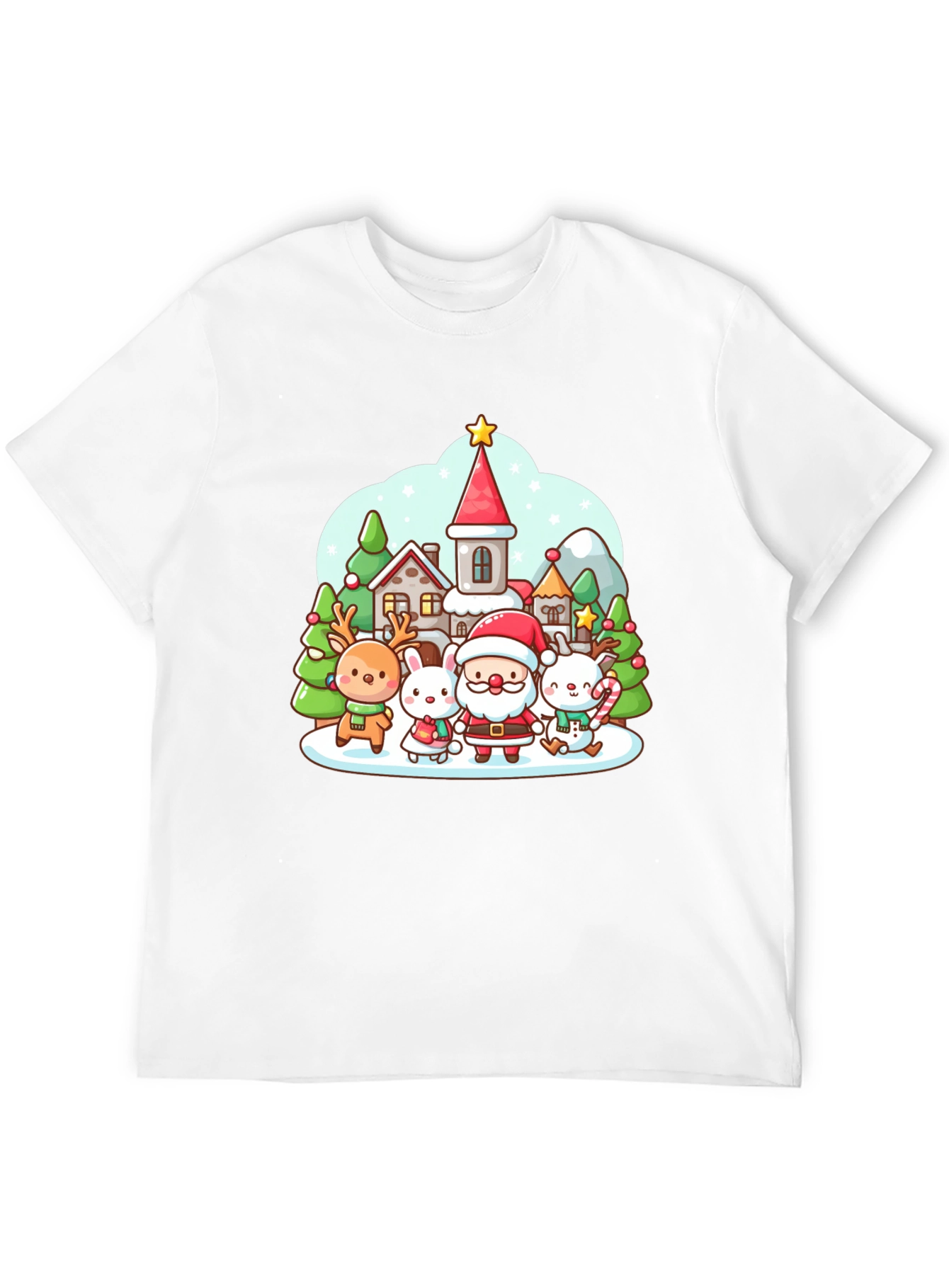 Festive Cartoon Christmas T-Shirt